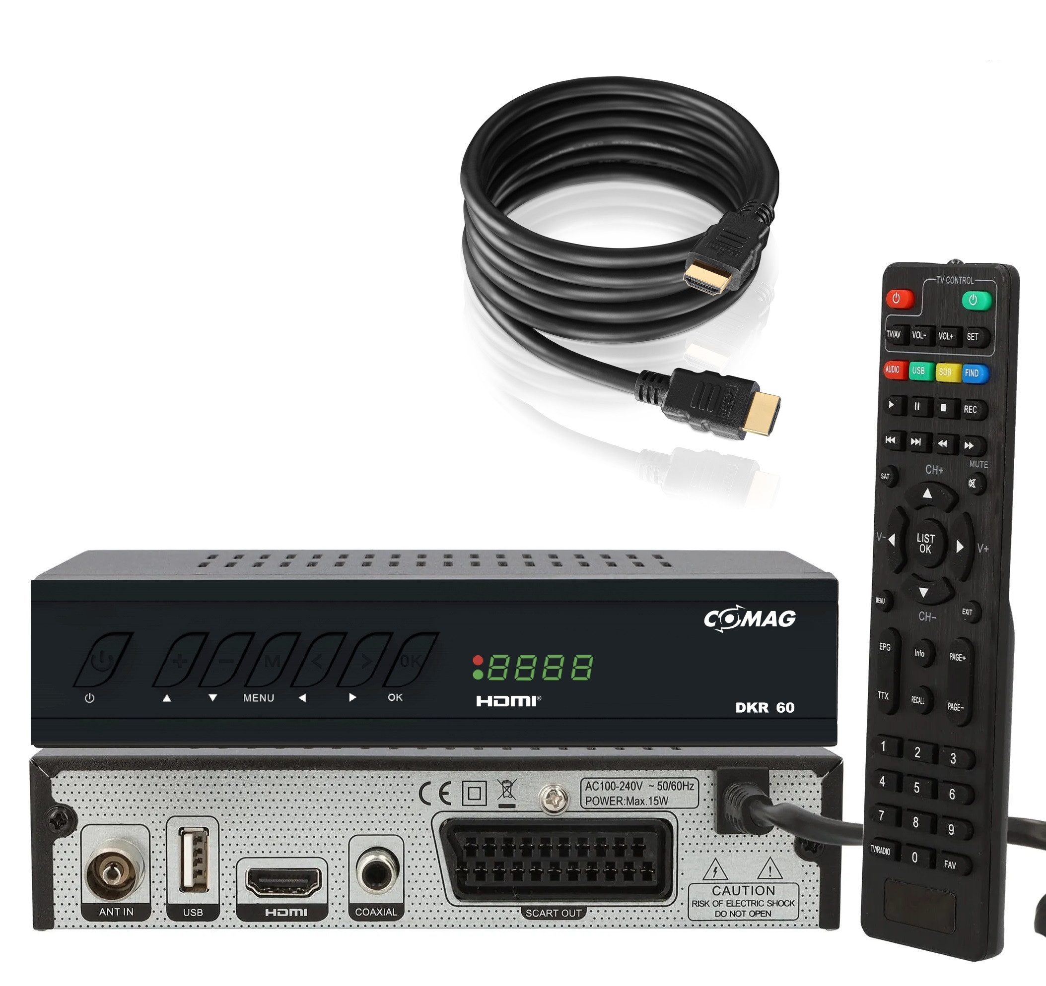 Comag COMAG DKR 60 HD digitaler Full HD Kabel-Receiver (PVR Ready, HDTV, Kabel-Receiver