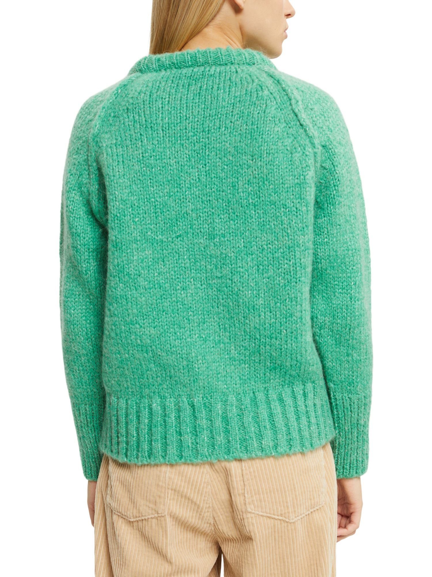 Wollgemisch GREEN Pullover Strickpullover Esprit LIGHT aus