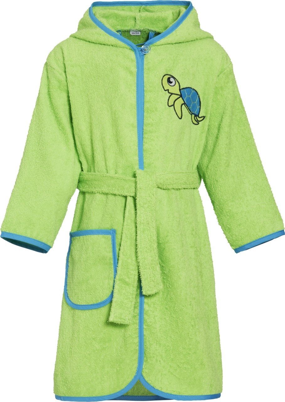 Playshoes Bademantel Frottee-Bademantel Schildkröte