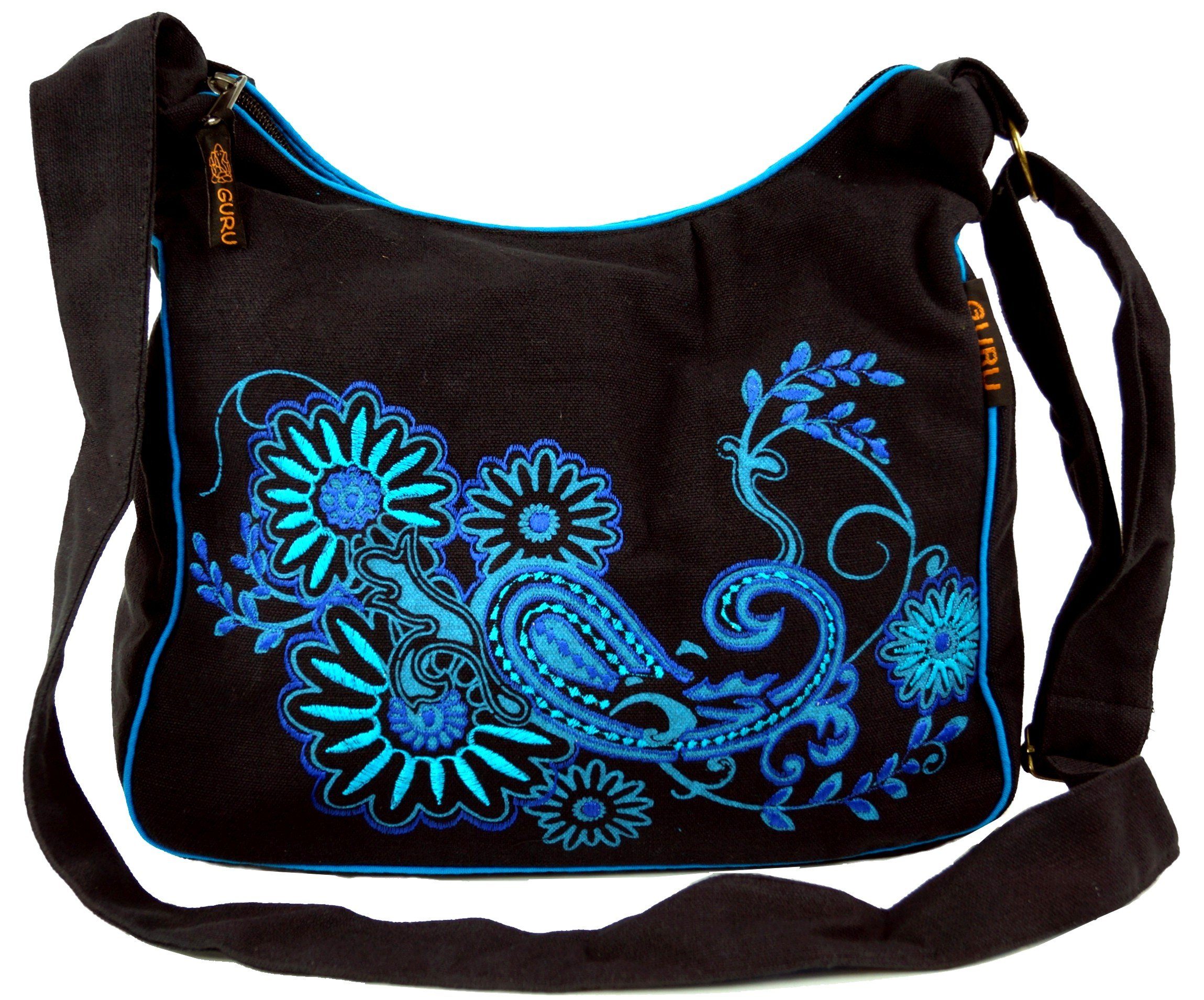 Guru-Shop Schultertasche Schultertasche, Hippie Tasche, Goa Tasche -..