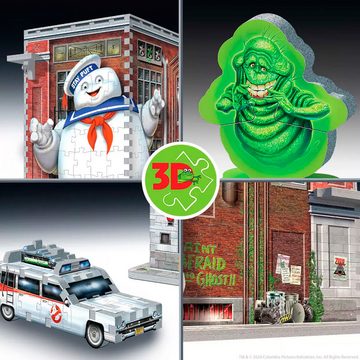 Wrebbit 3D-Puzzle Feuerwache Hauptquartier 3D Puzzle (500 Teile) - Ghostbusters, Puzzleteile