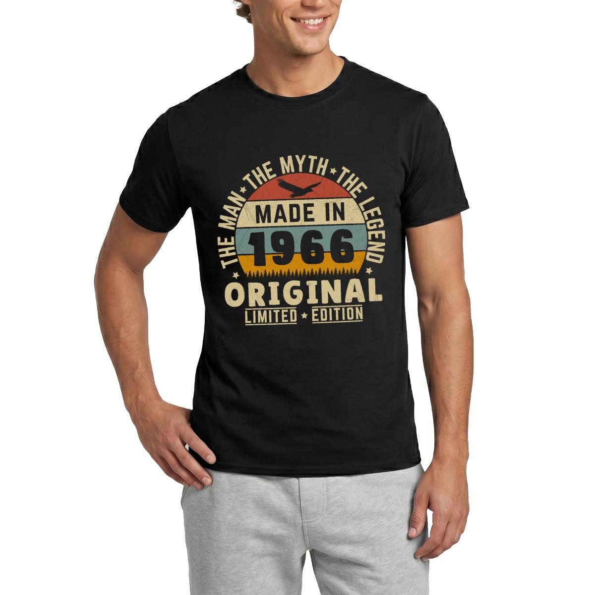 Spreadshirt T-Shirt Made In 1966 Original Limited Edition 60. Geburtstag Männer T-Shirt (1-tlg)