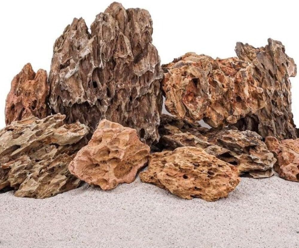 Aquaone Aquarium Aquarium Natursteine Drachensteine 5kg Mix Größe S bis L