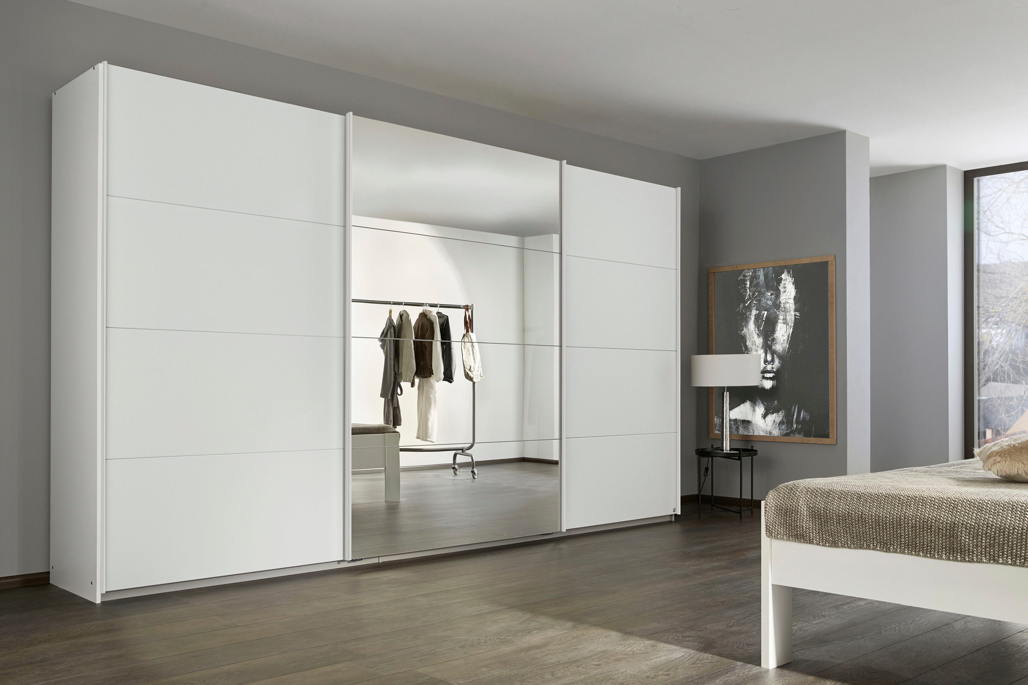 OTTO home Kleiderschrank Mehrzweckschrank Schwebetürenschrank Mietswohnung Schlafzimmer CORTONA (erhältlich in Breite: 136/181/203/226/271/315/360 cm, Höhe: 210 – Bild 2 von 5