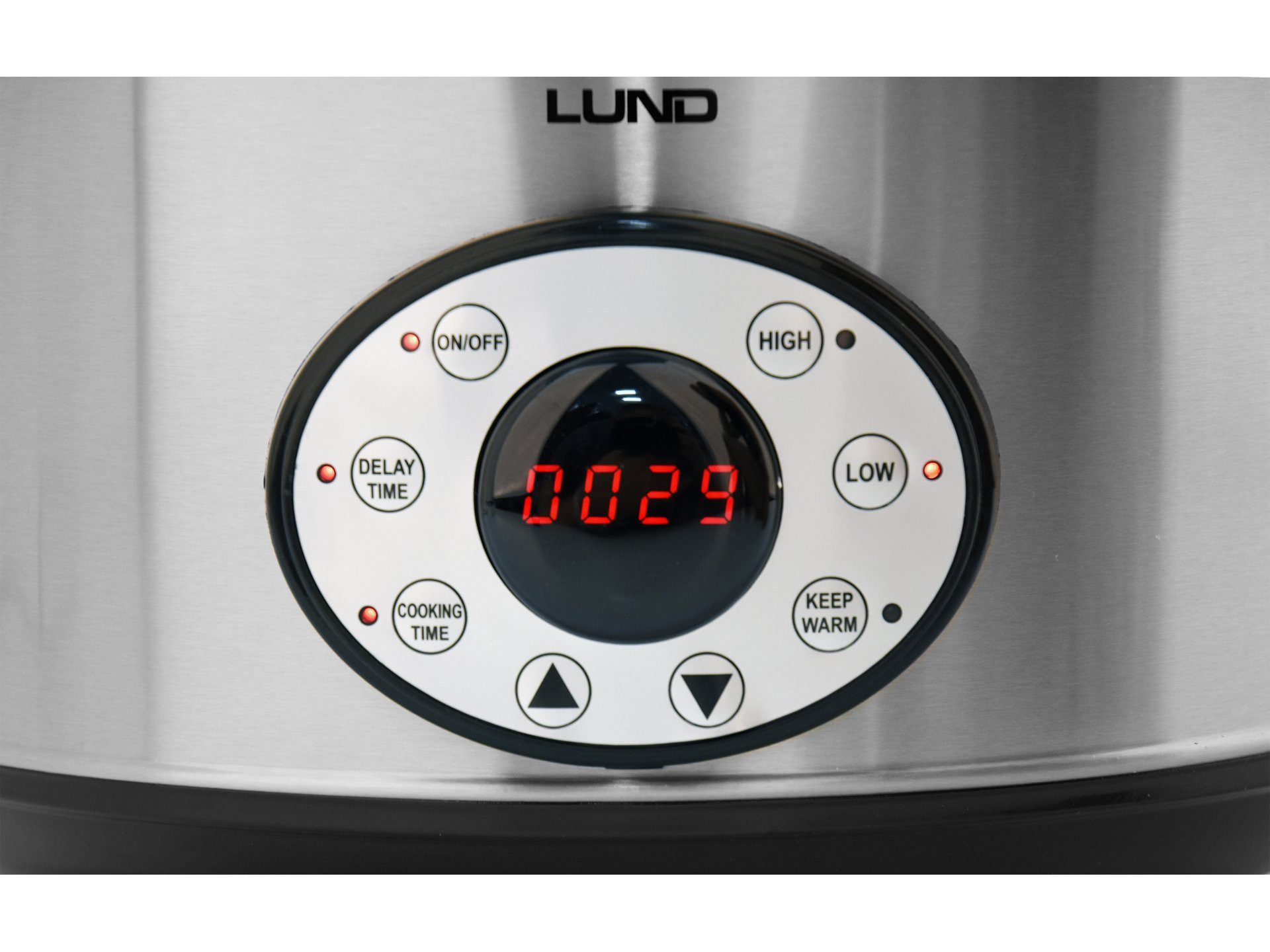 Lund Schongarer Langsamkocher, Schongarer Slow Cooker 4,5 l mit Timer 280W, 280 W