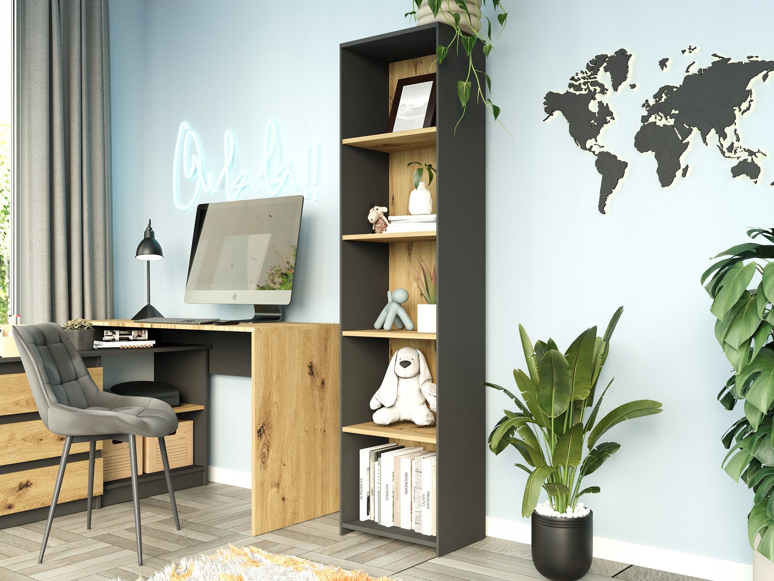 Home Collective Bücherregal mit 4 Ablagen günstig online kaufen