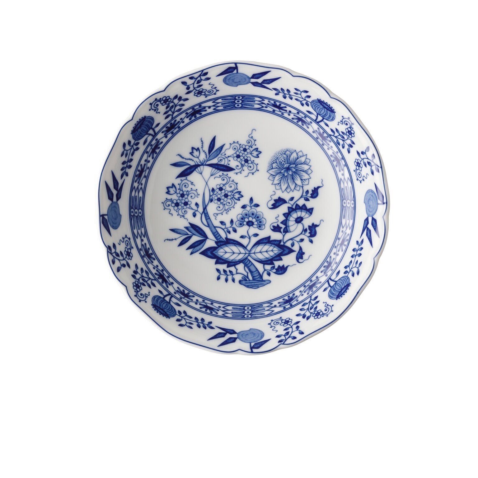 Hutschenreuther Salatteller Hutschenreuther Blau Zwiebelmuster Salatteller, Porzellan