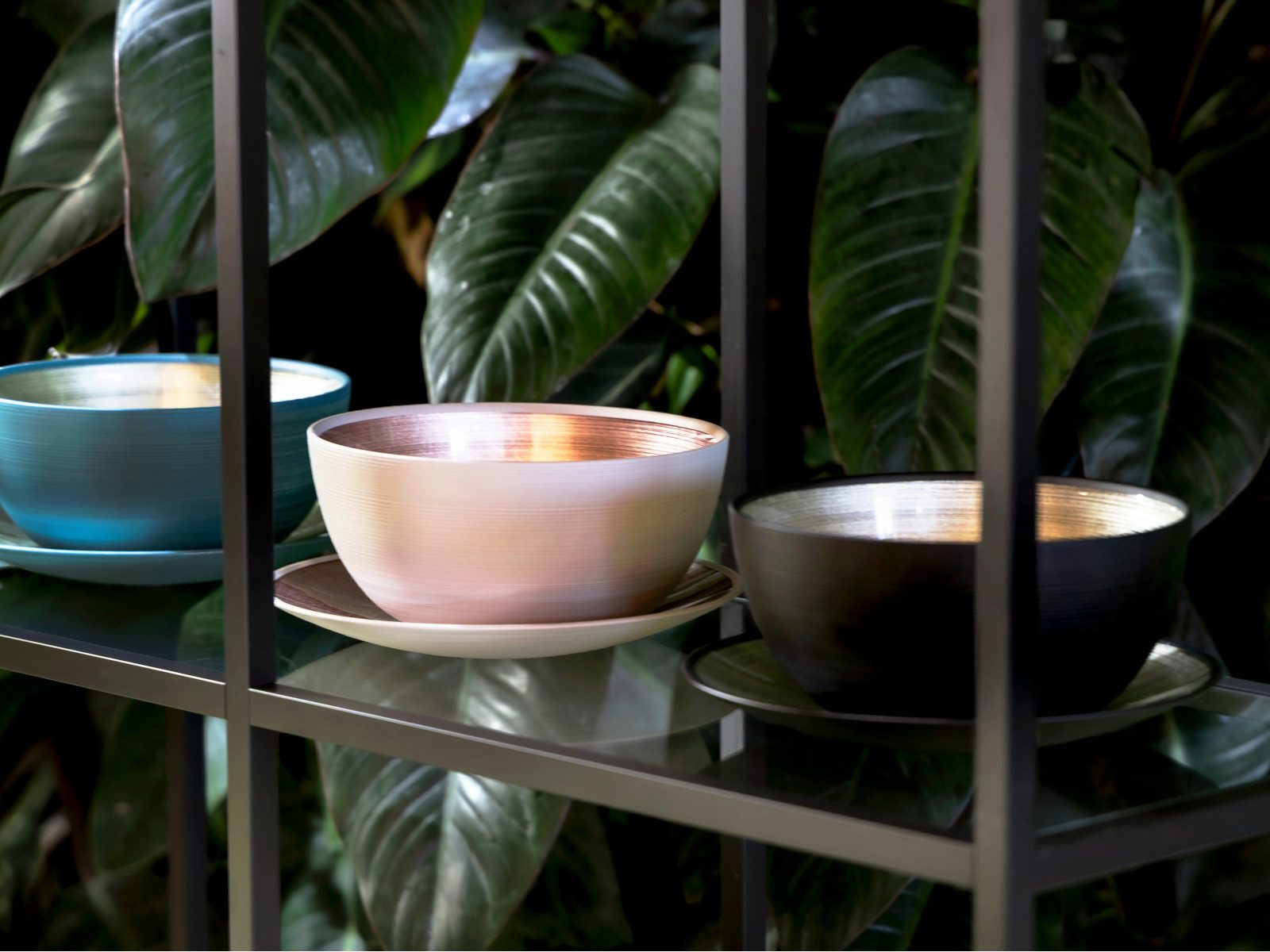 Rosenthal Schale Glass Bowls Pink Schale flach 25 cm, Glas, (Schüsseln & Schalen)