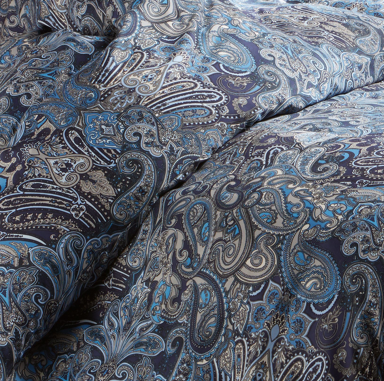 BETTWAESCHE-MIT-STIL Bettwäsche Mako Satin Paisley Bettwäsche günstig online kaufen