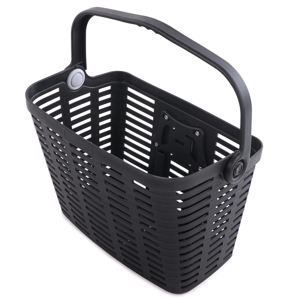 Wozinsky Fahrradkorb Lenkerkorb Einkaufskorb Vorderkorb (Spar-Set, 1-tlg., 25 l leicht), 25 l Volumen, 5 kg Tragkraft, Tragegriff, abnehmbar