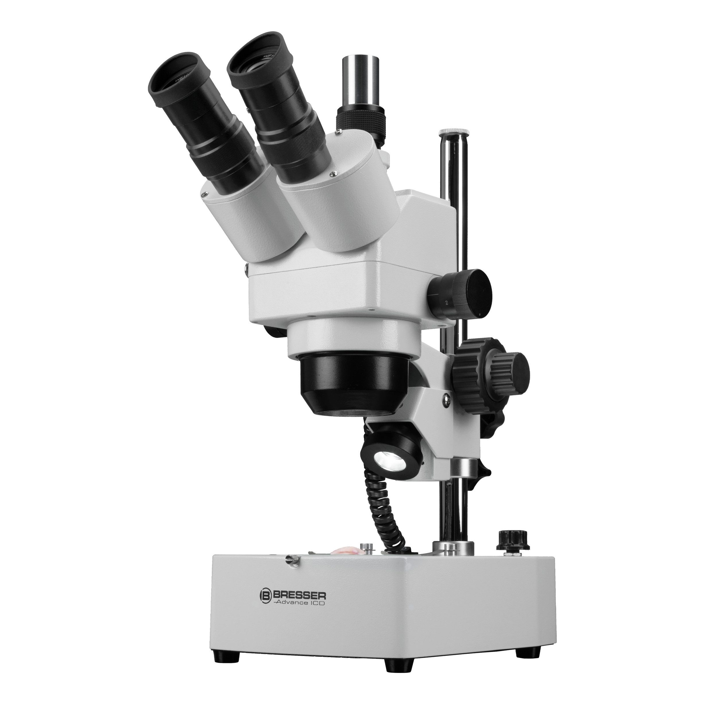 BRESSER Advance ICD 10x-160x Zoom-Stereomikroskop Auf- und Durchlichtmikroskop
