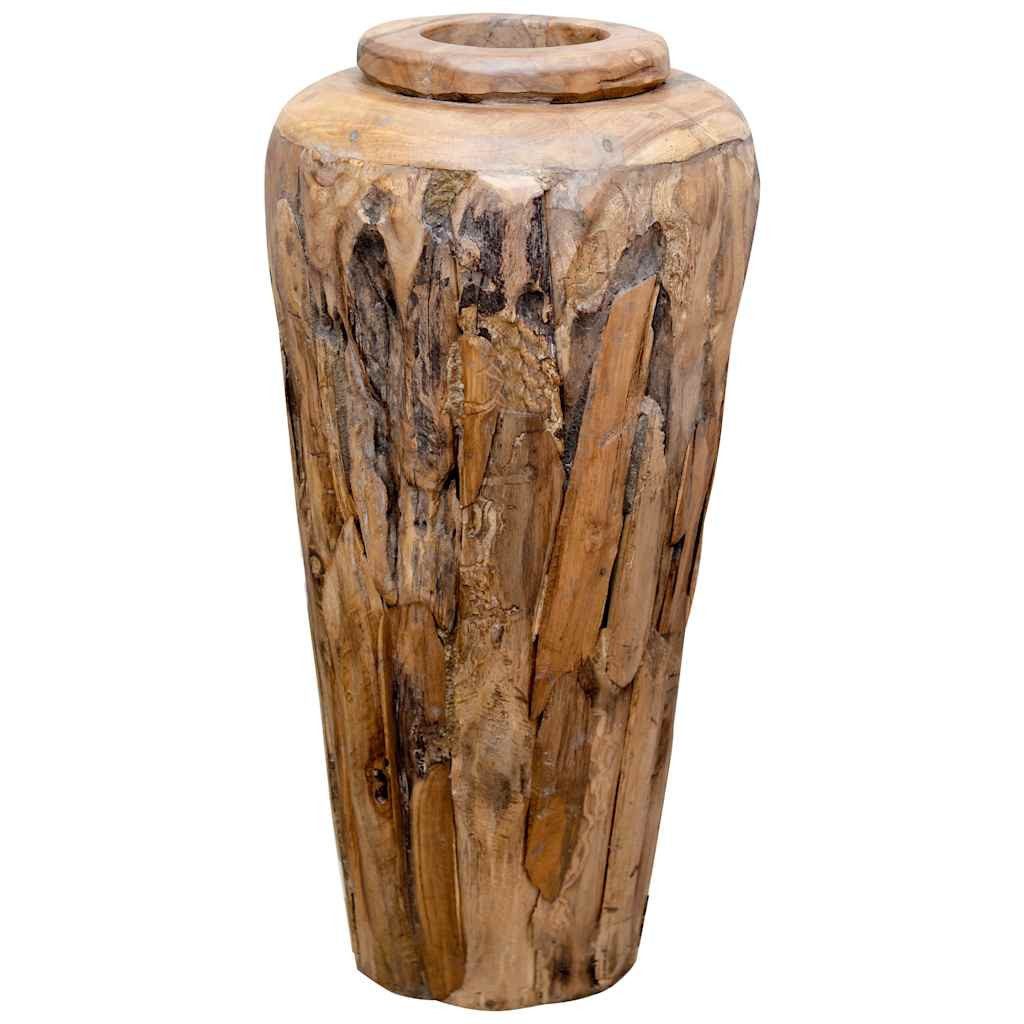 vidaXL Dekovase Deko-Vase 40 x 80 cm Massivholz