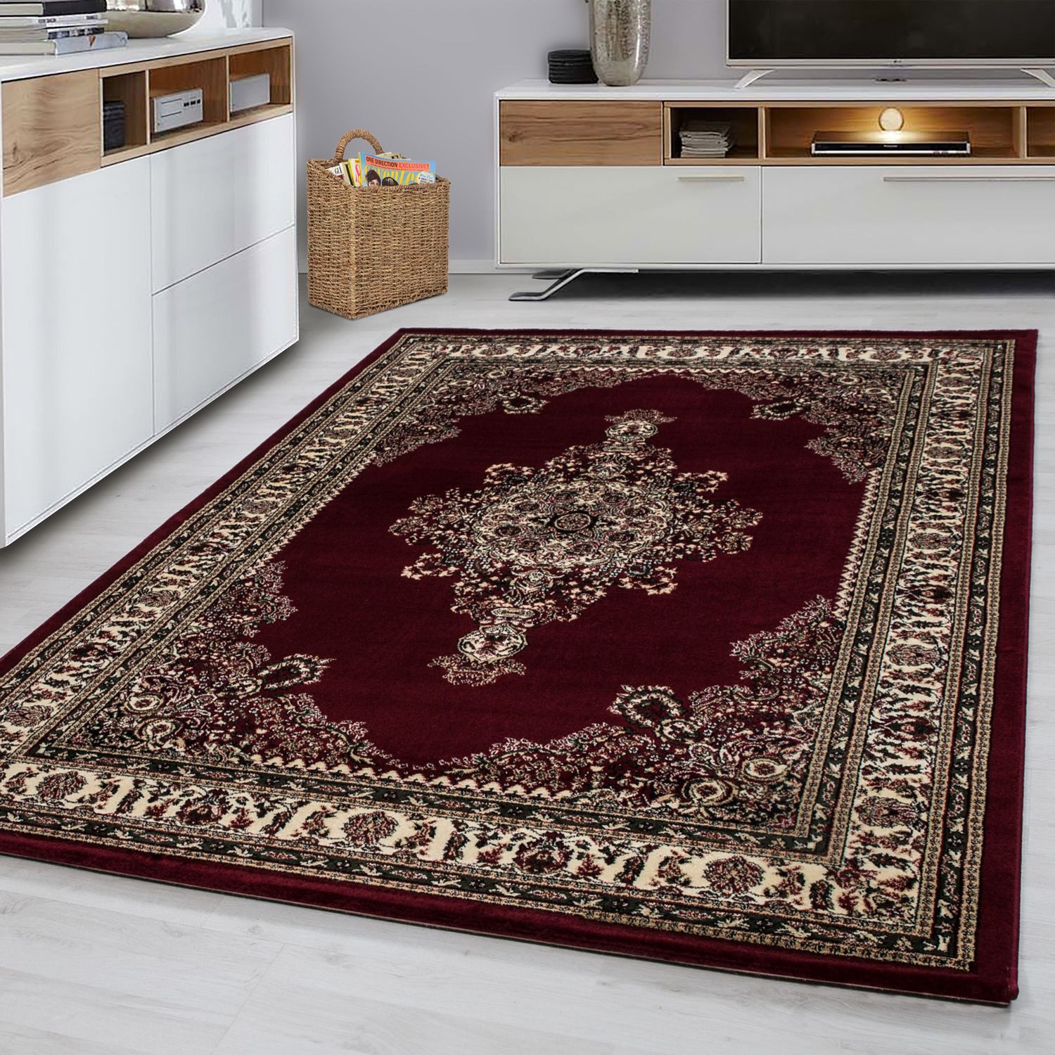 Teppich Boss Teppich Orient Teppich Martina Rot, rechteckig, Höhe: 12 mm