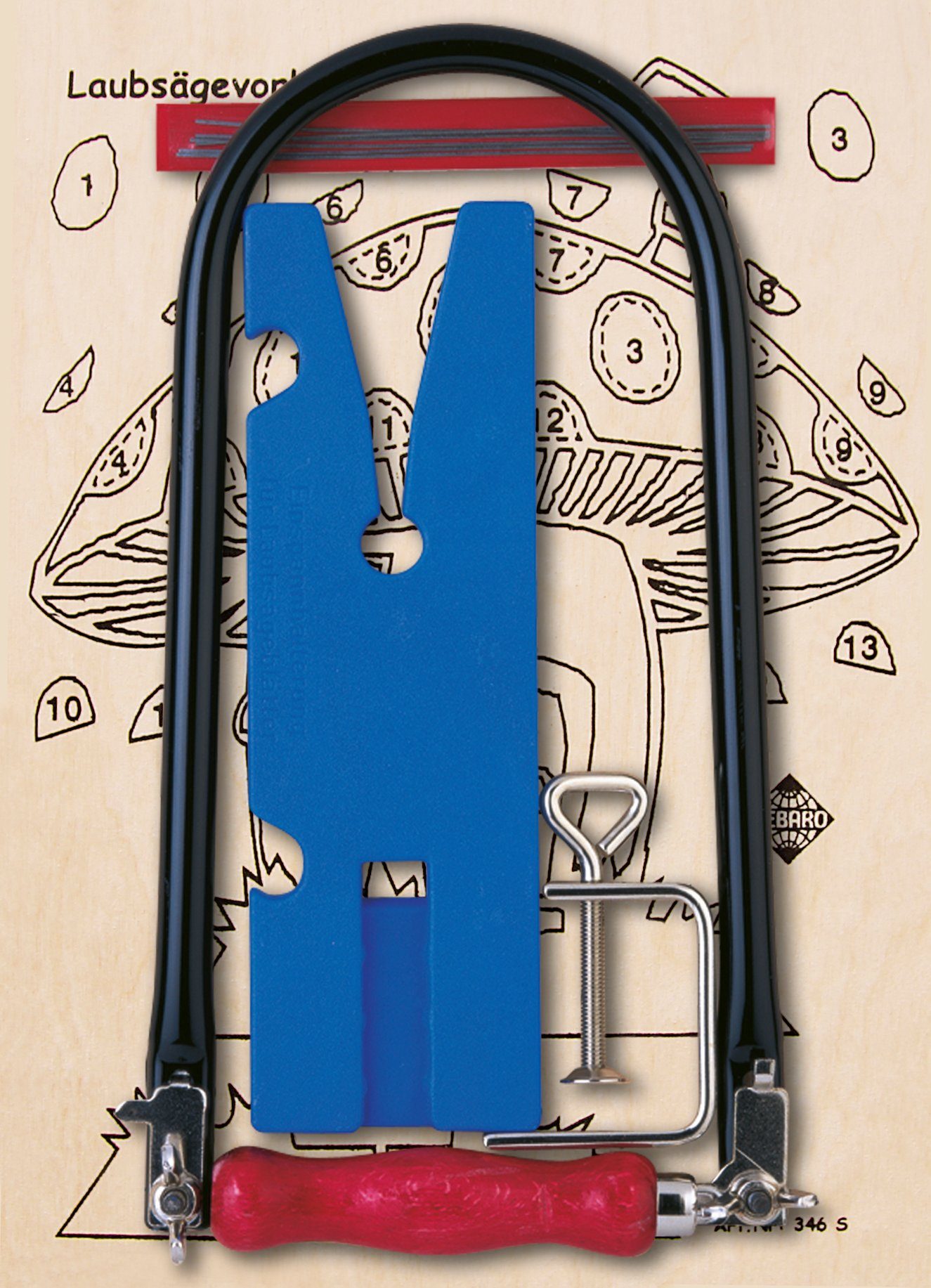 Pebaro Kinder-Werkzeug-Set Laubsäge-Set auf Holzvorlage, 10 Teile, 915 günstig online kaufen