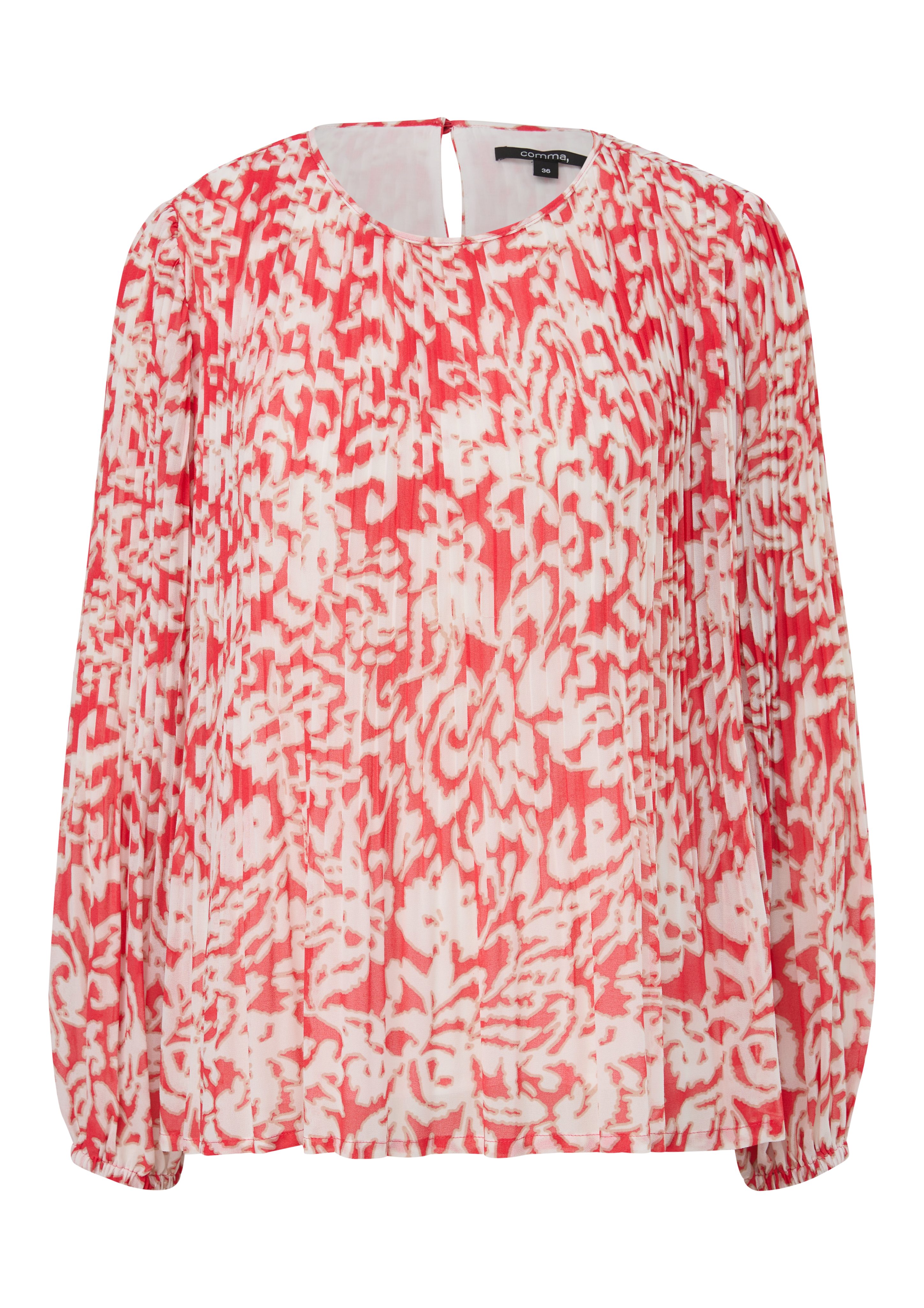 Langarmbluse Bluse aus Chiffon