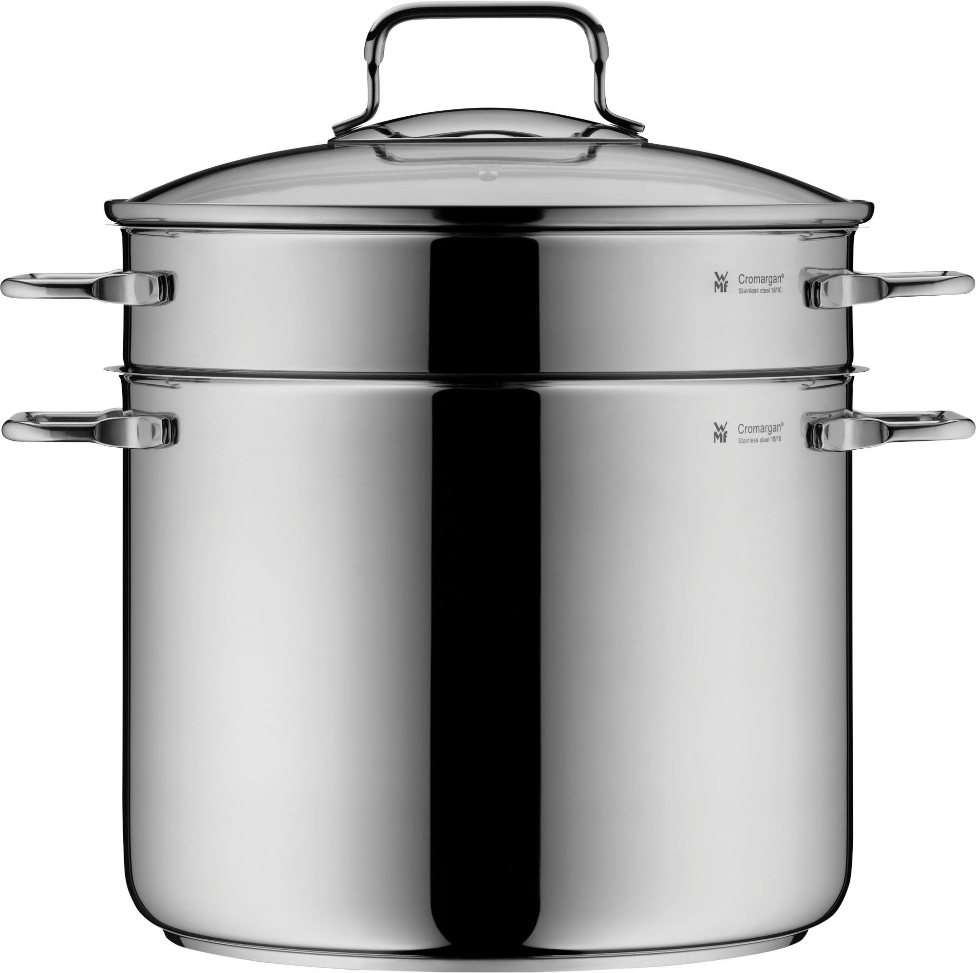 WMF Spaghettitopf, Cromargan® Edelstahl Rostfrei 18/10 (1-tlg), mit Siebeinsatz, Ø 24 cm, Induktion