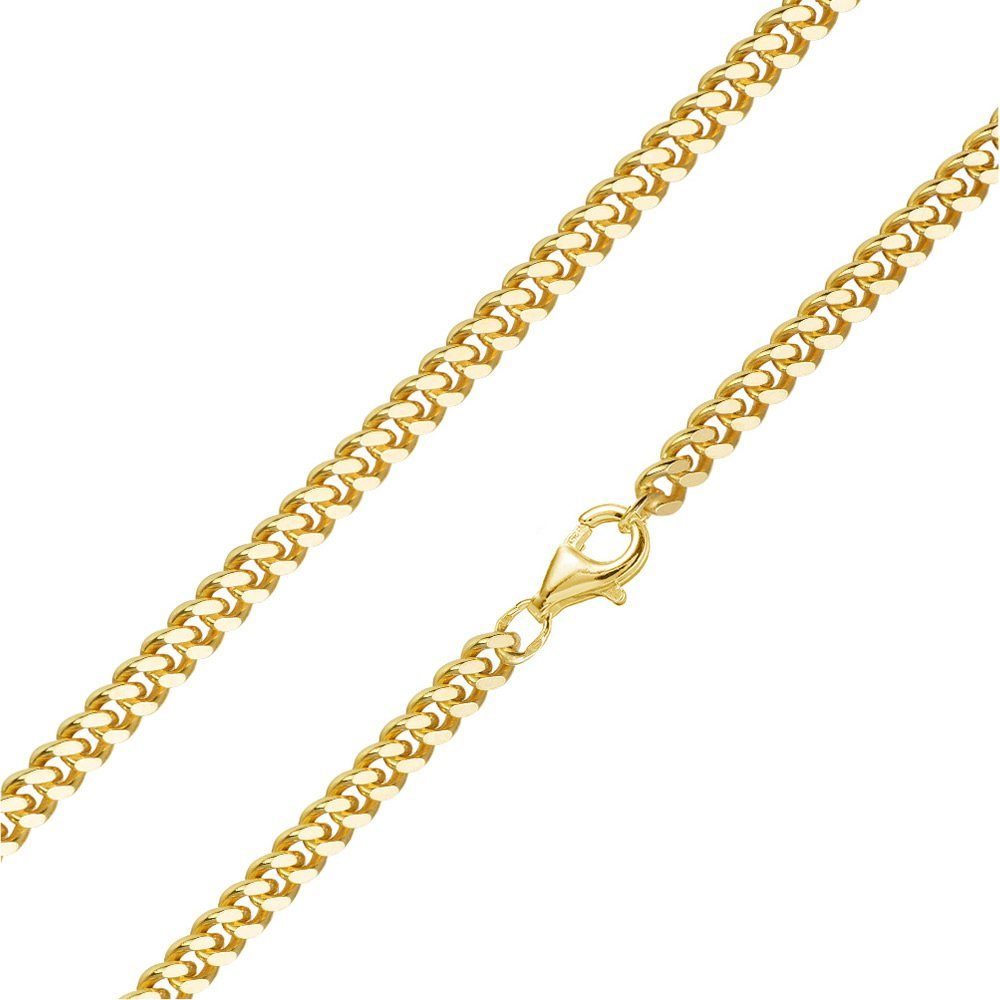 Materia Goldkette Herren breit 4mm Panzerkette K92, aus Echtsilber 925, ver günstig online kaufen