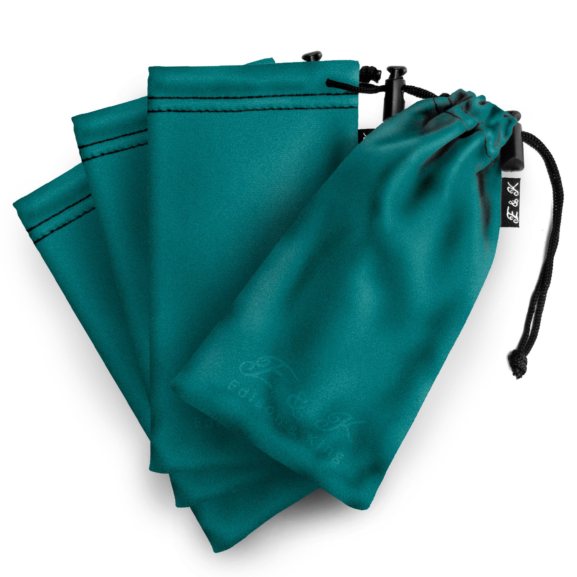 Edison & King Brillenetui weiches Brillenetui aus Mikrofasertuch-Material