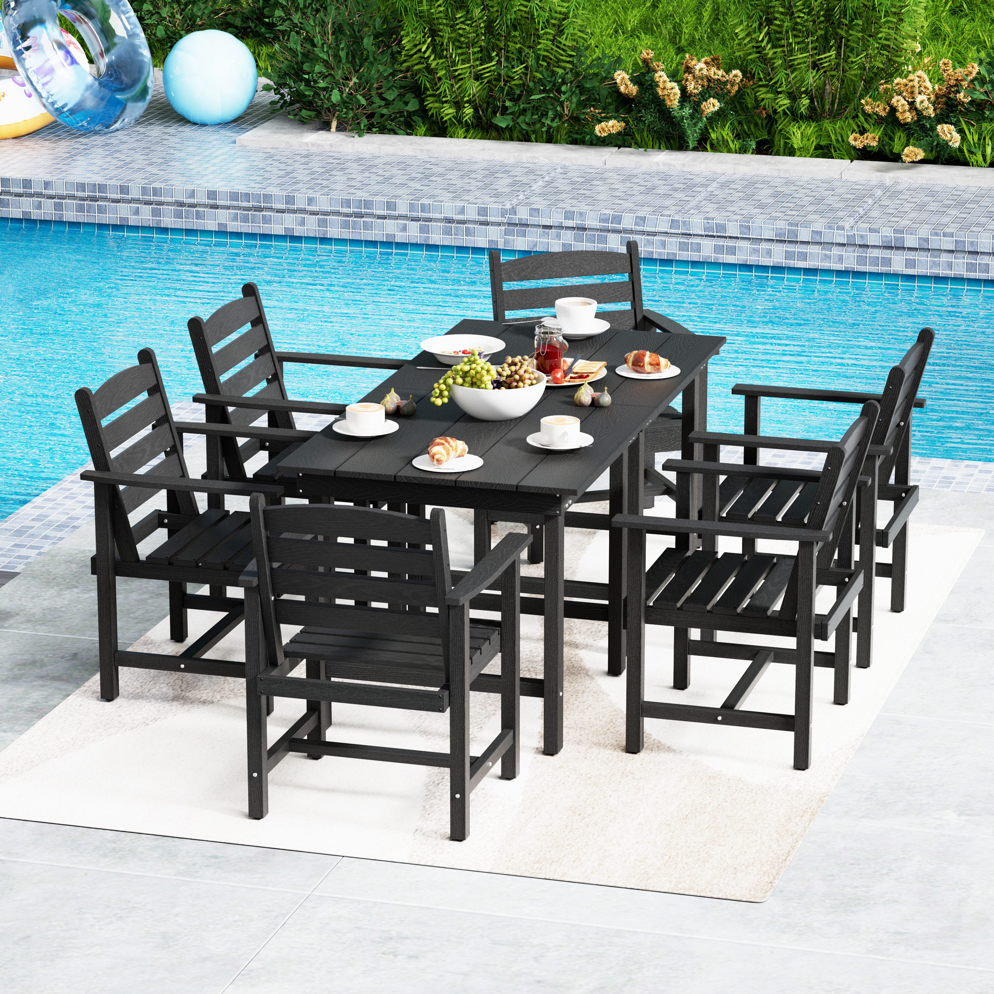 UEV Gartenlounge-Set HDPE Outdoor Möbel 8 günstig online kaufen