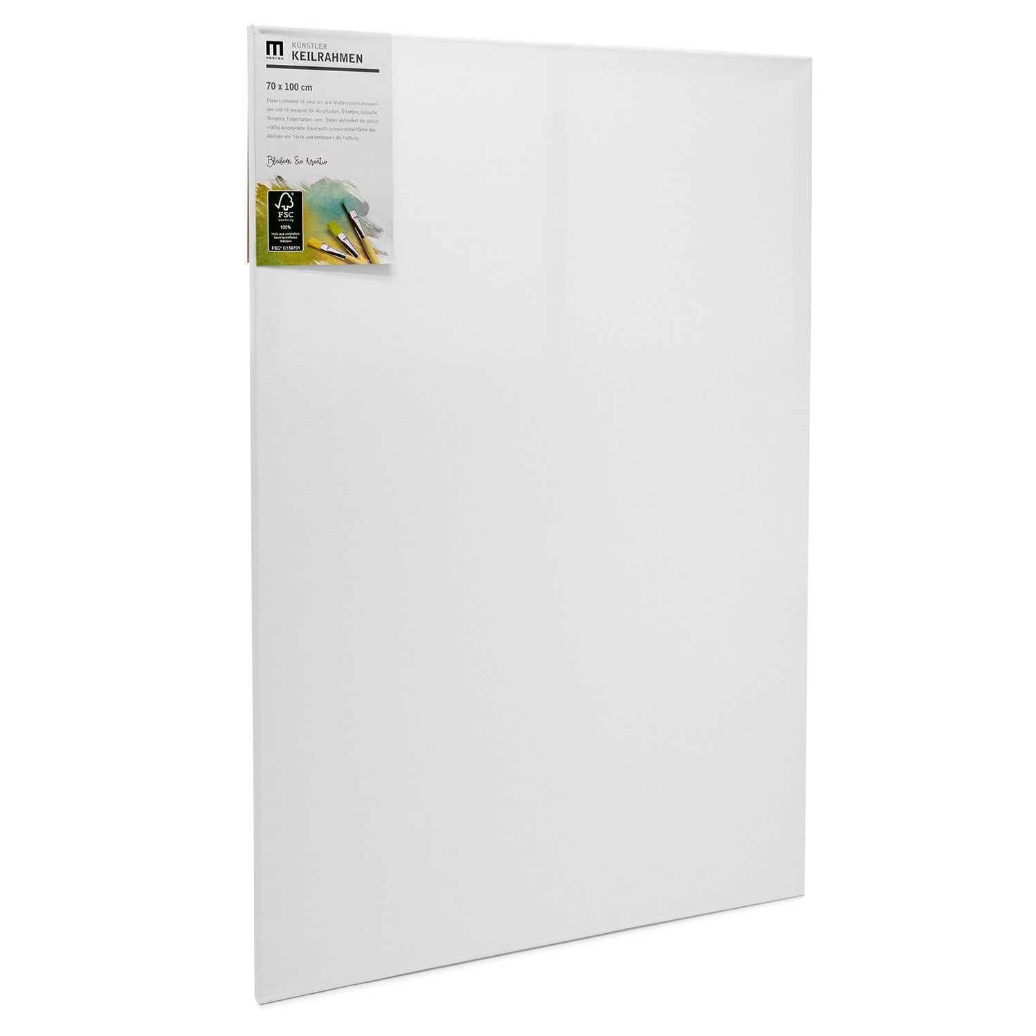 Thumbnail - M MERCEO Leinwand, 2er-Set Leinwand 70x100cm (zum Bemalen, Baumwolle, Keilrahmen,280g/m)