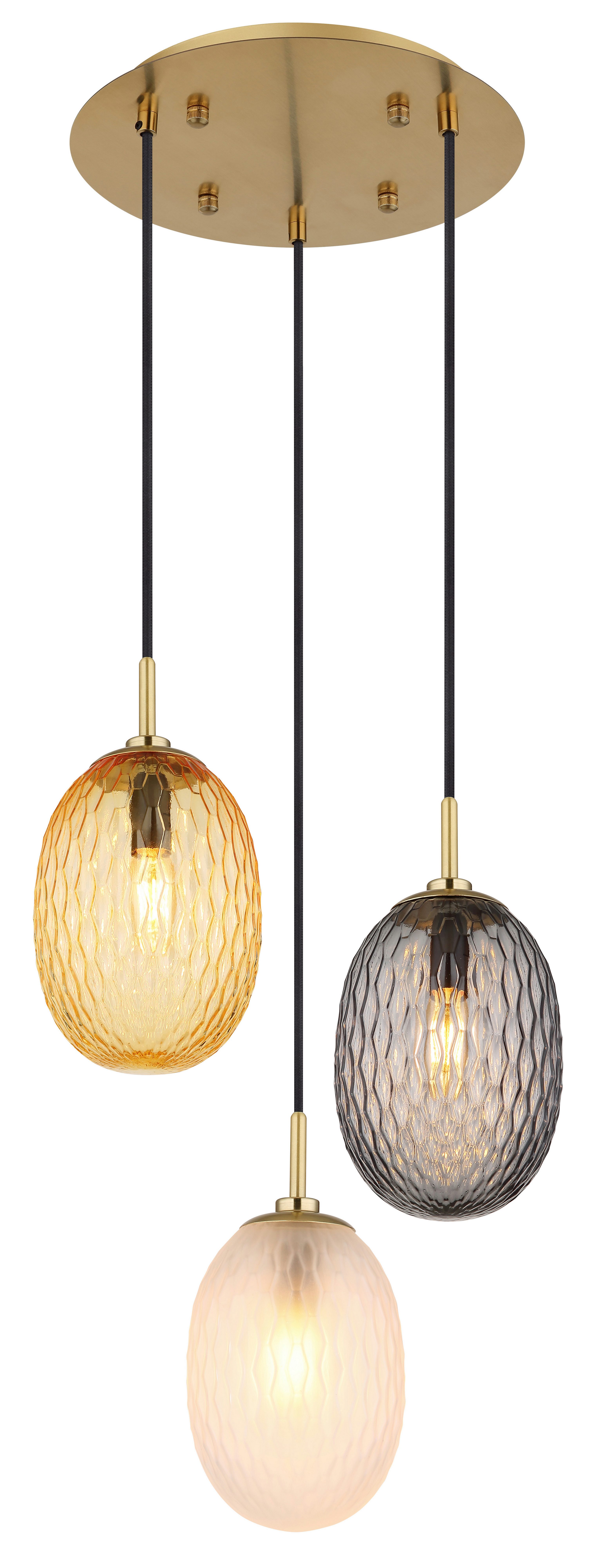 GLOBO LIGHTING Hängeleuchte DEVIN, ohne Leuchtmittel, Hängelampe/Pendelleuchte/Esszimmer/Wohnzimmer/Esstisch