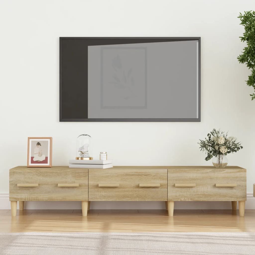 furnicato TV-Schrank Sonoma-Eiche Holzwerkstoff cm 150x34,5x30