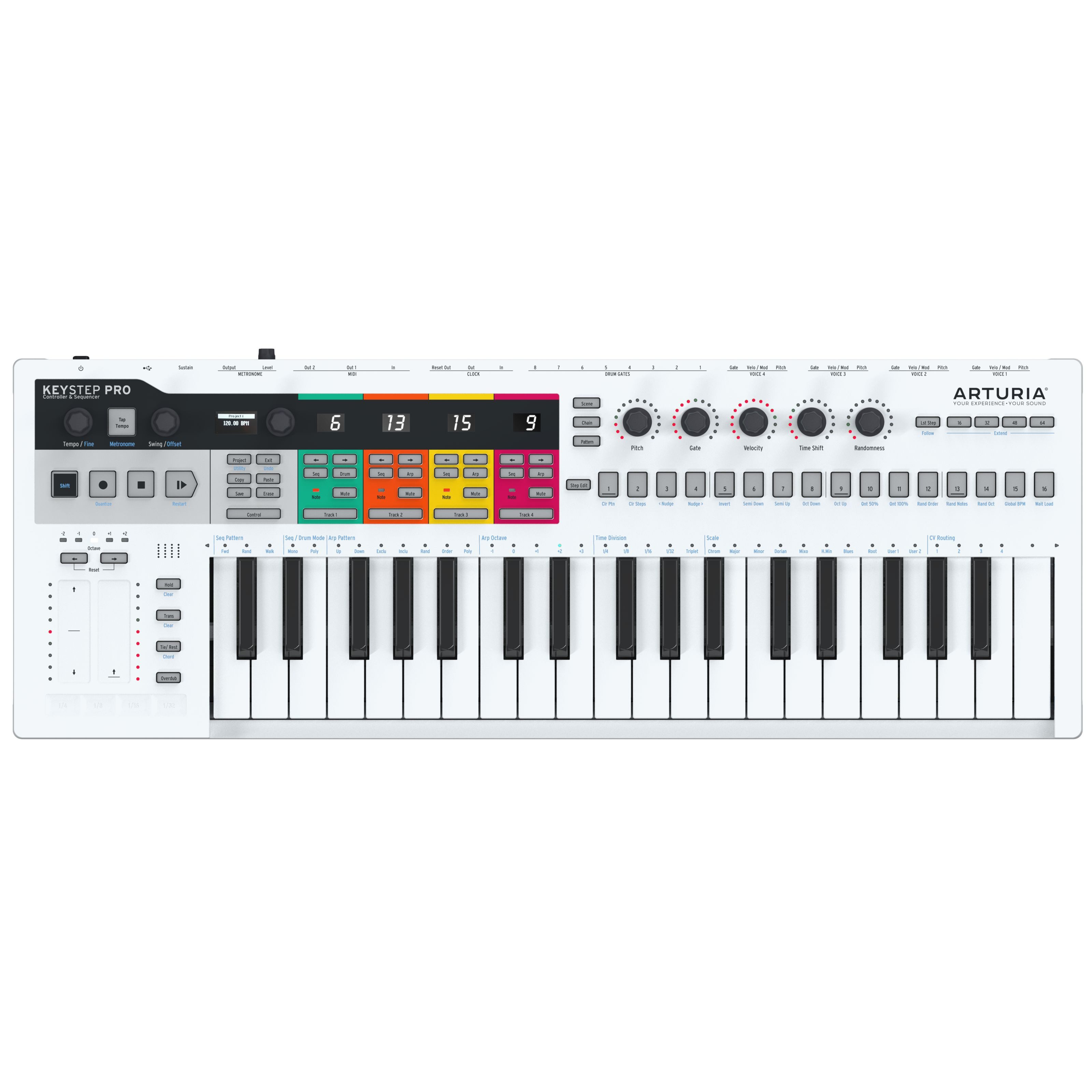 Arturia Synthesizer (Groove-Tools, Hardware-Sequenzer), KeyStep Pro Sequenzer & MIDI Controller - Sequenzer