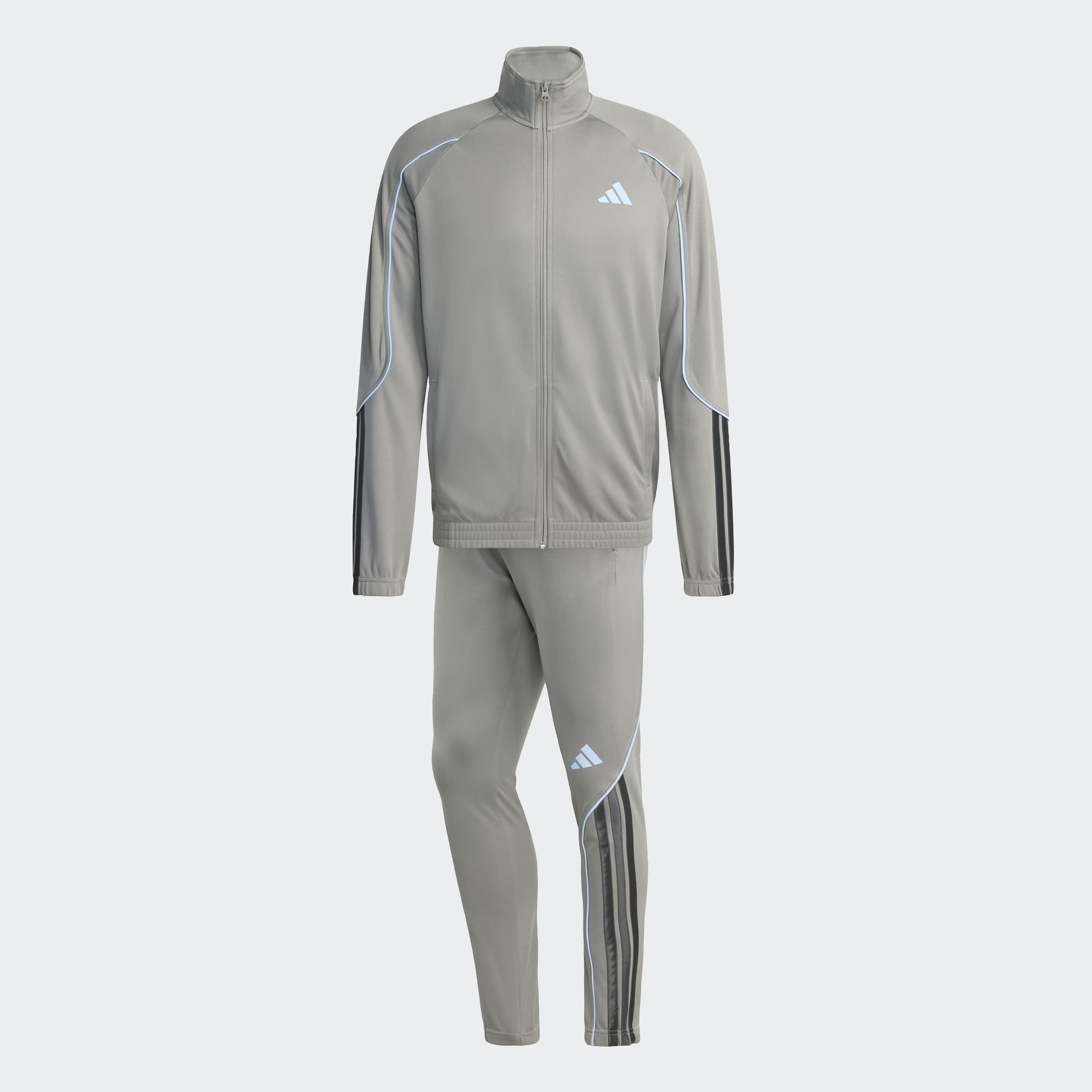 adidas Sportswear Trainingsanzug STADIUM 3-STREIFEN (2-tlg), zweiteiliges Set aus Jacke und Hose, aus leichtem Polyester