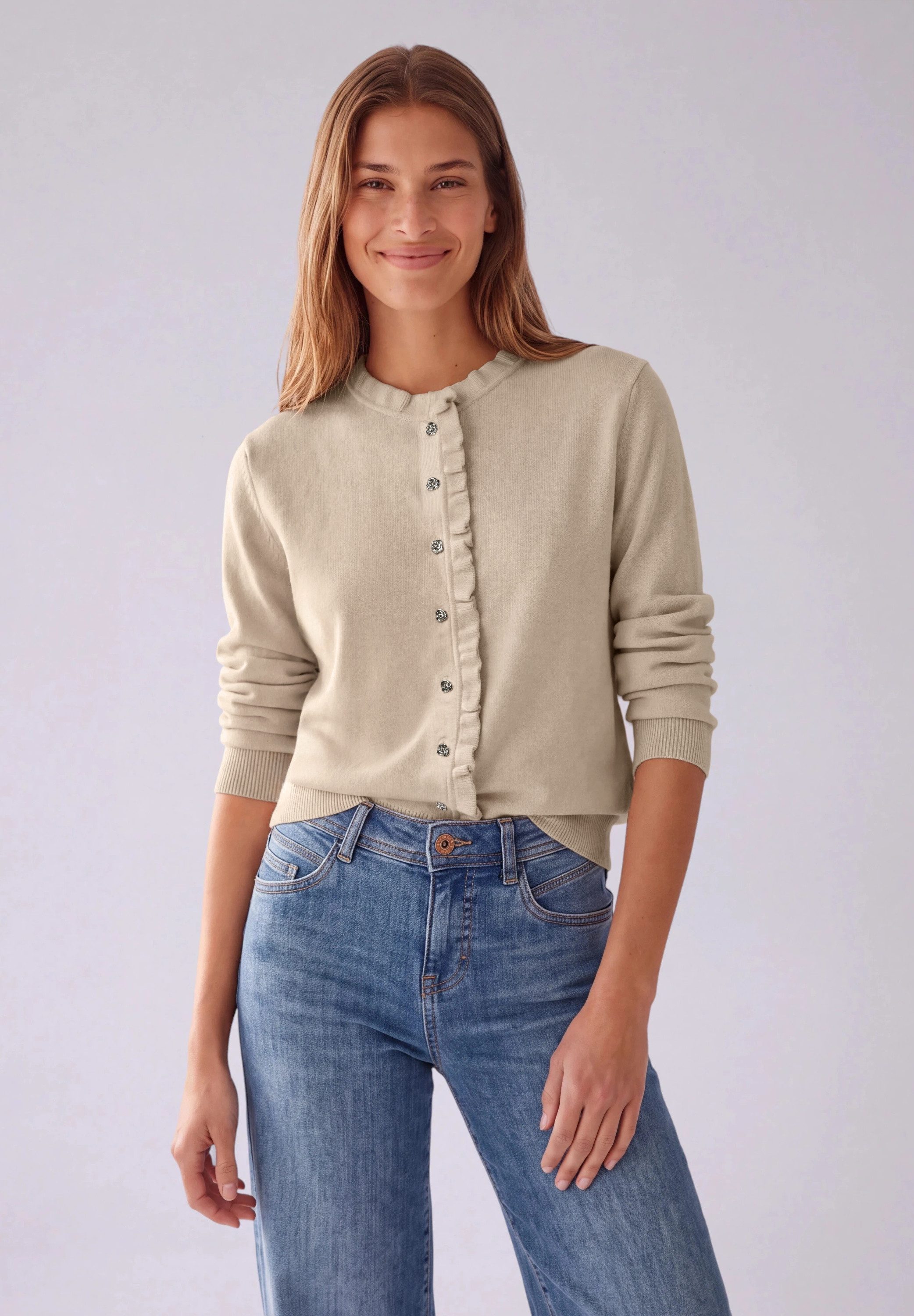 STREET ONE STUDIO Cardigan in Unifarbe
