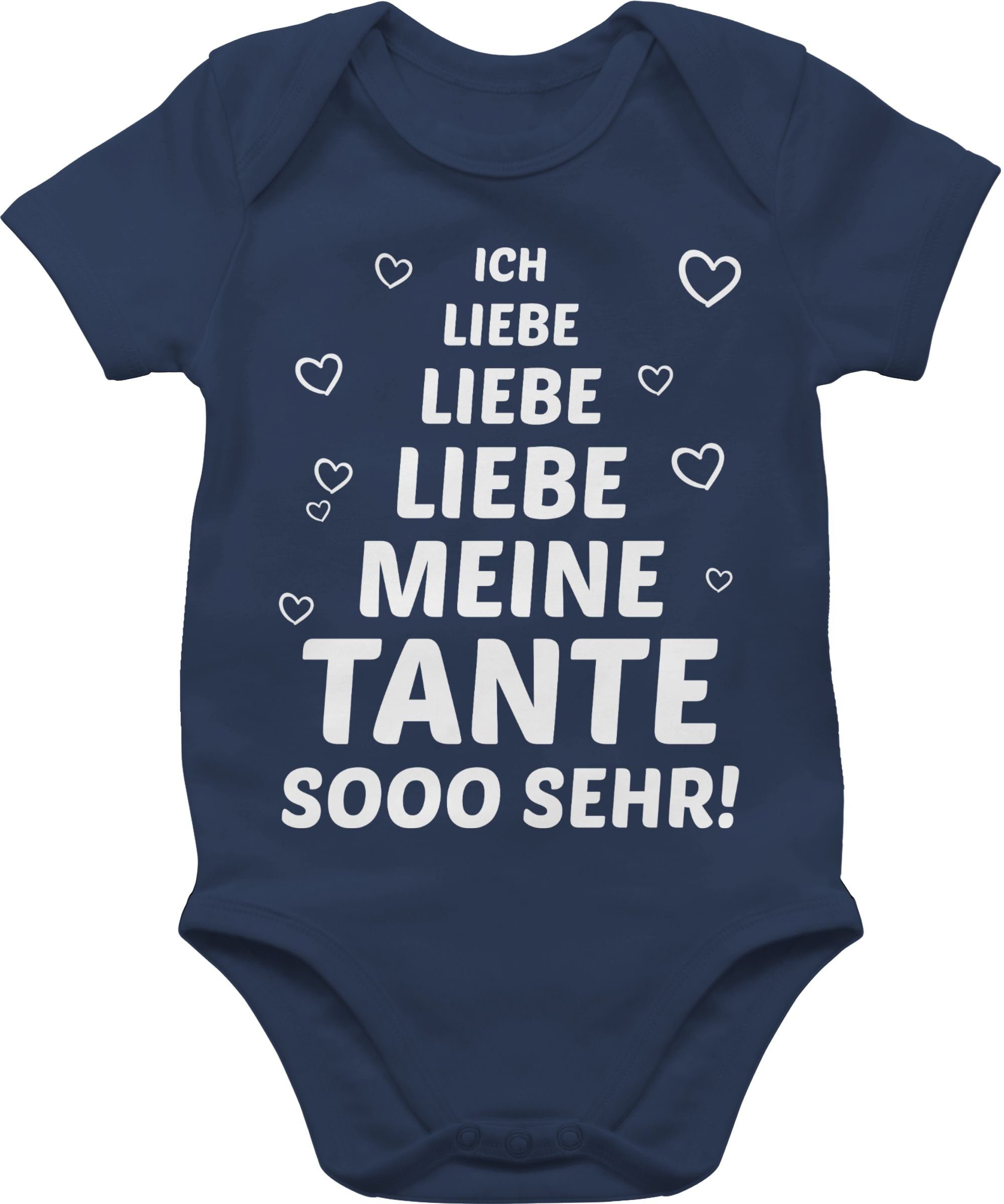 Shirtracer Shirtbody »Ich liebe meine Tante so sehr Statement Sprüche