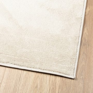Teppich Teppich OVIEDO Kurzflor Beige 200x200 cm, vidaXL, Quadrat