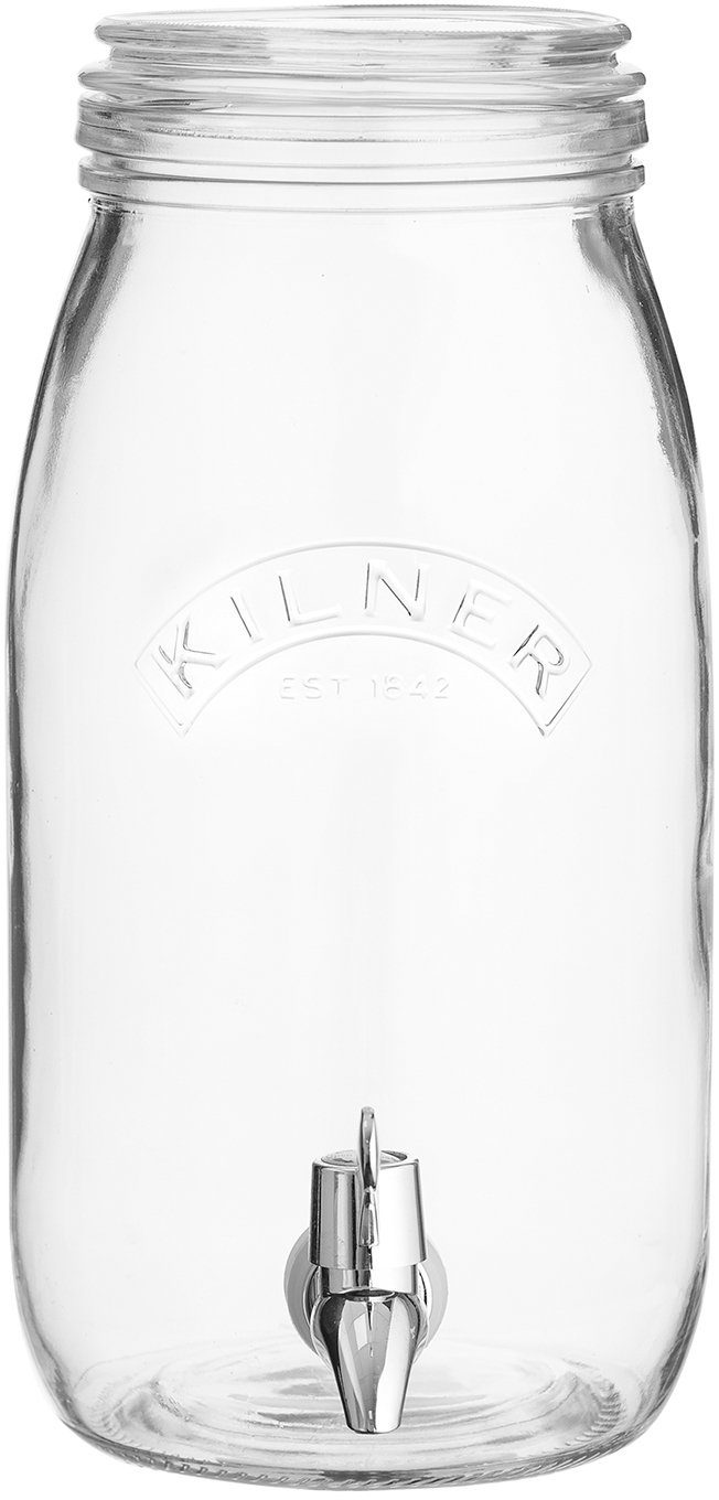 KILNER Getränkespender ., für gekühlte Getränke mit leichtgängigem Zapfhahn, 3 Liter