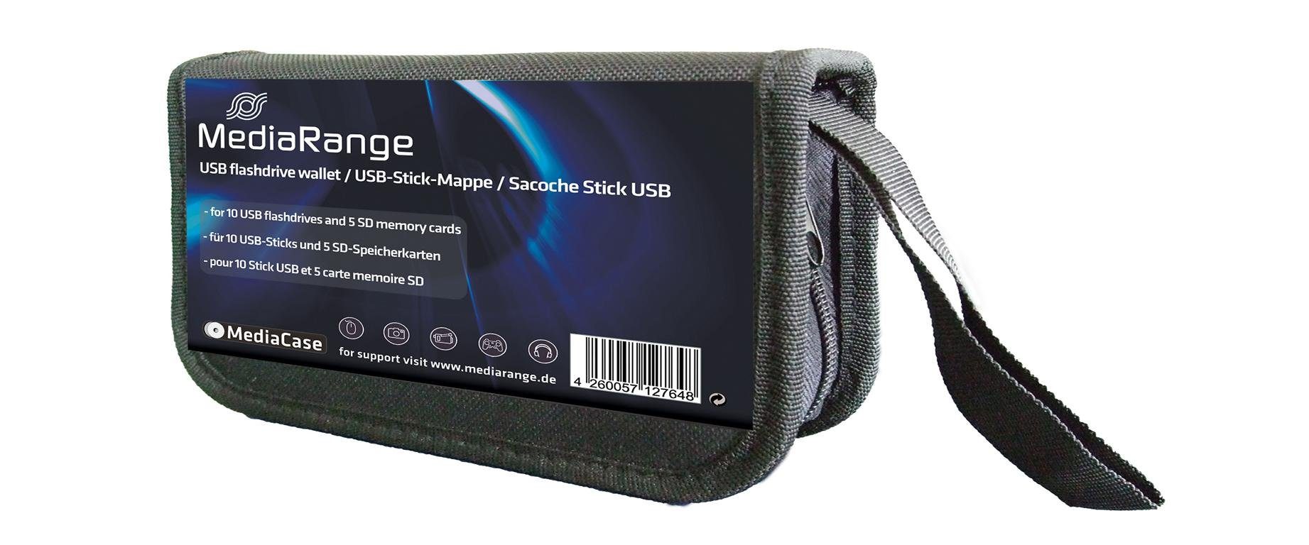CD-Hülle 2x USB SD Wallet Tasche für 10 Sticks & 5 SD Karten