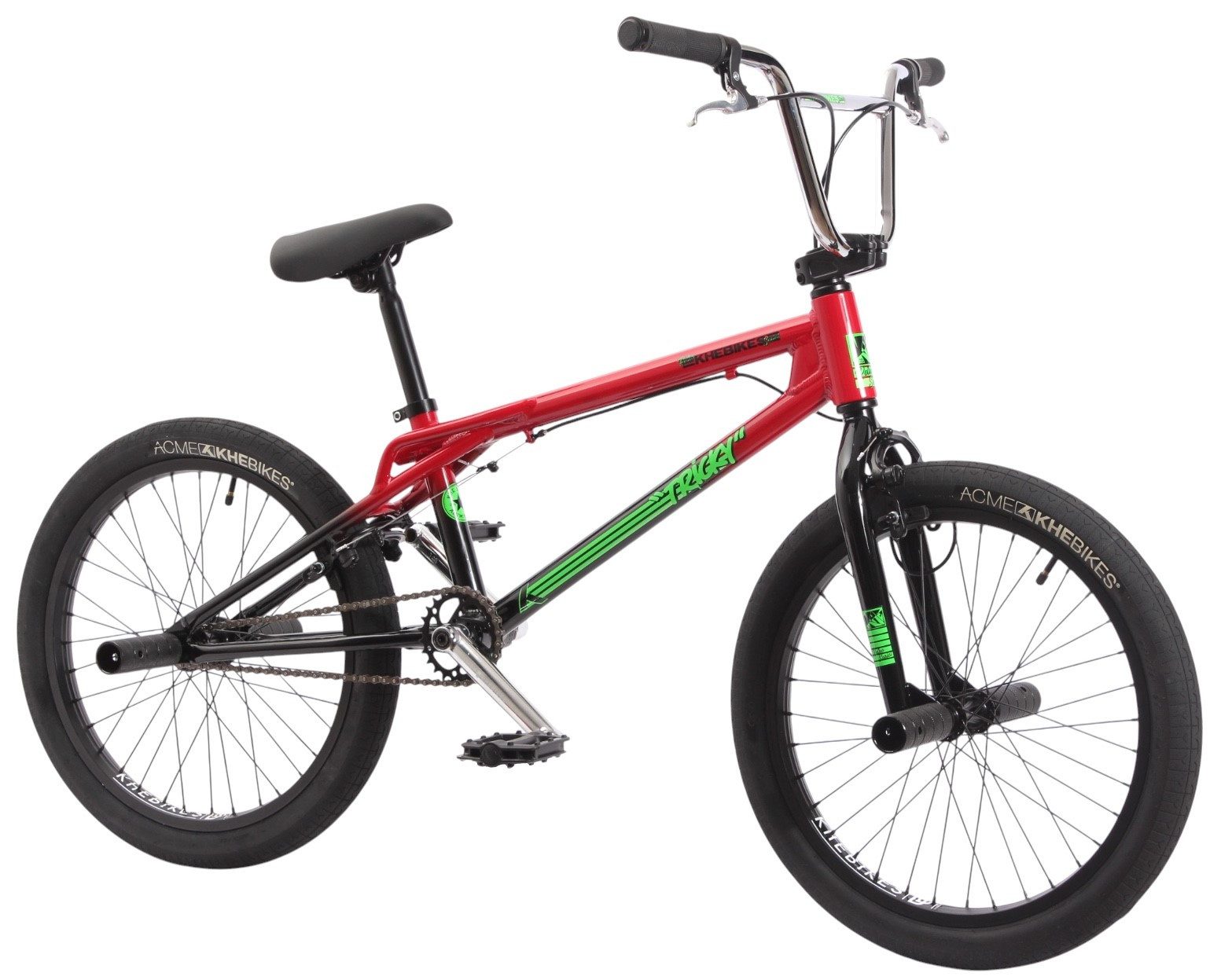 KHEbikes BMX-Rad KHE TRICKY AL 20", 10,9 kg, Aluminiumrahmen, 360° Rotor, U-Bremsen, 1 Gang