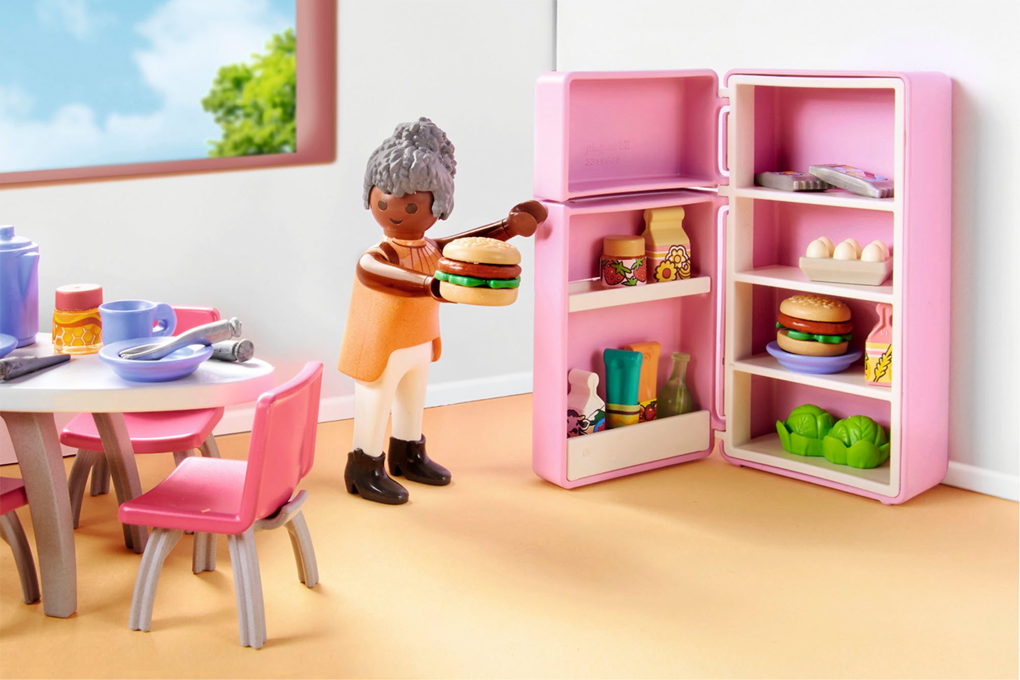 Playmobil® Küche mit Essplatz (71608), myLife Konstruktions-Spielset, (105 St), Made in Europe