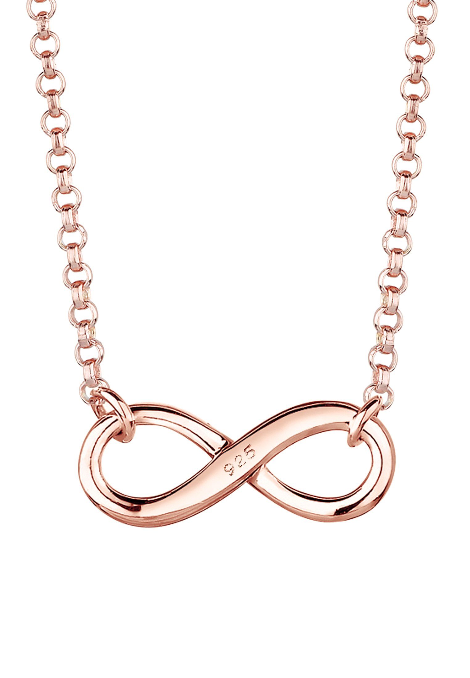 Infinity Symbol Unendlichkeit Choker Elli Choker Rosegold Silber 925