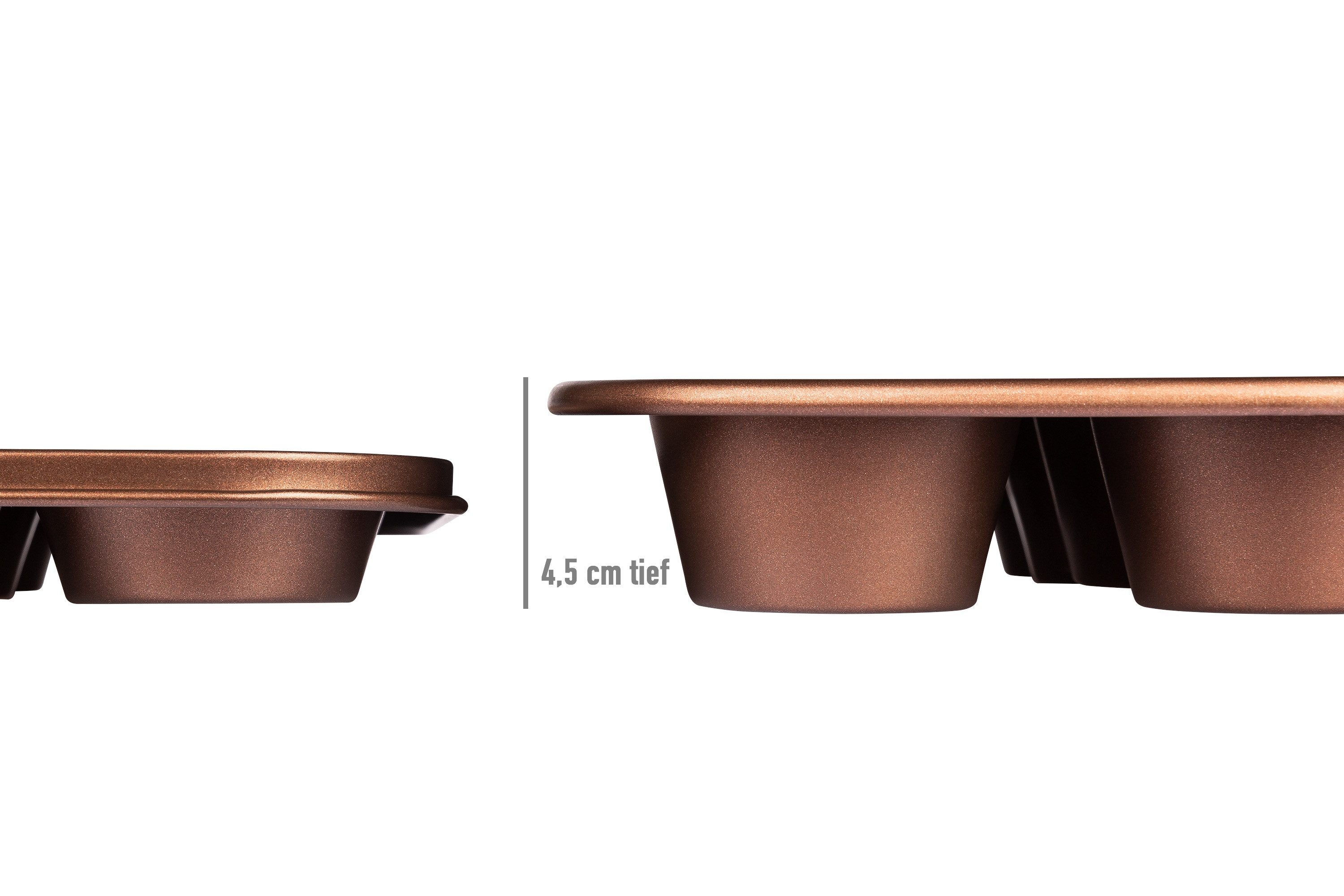 Sallys Muffinform XXL - für 12 XXL extra hohe Muffins, 28 x 40 x 4,5 cm, spezielle Antihaftbeschichtung