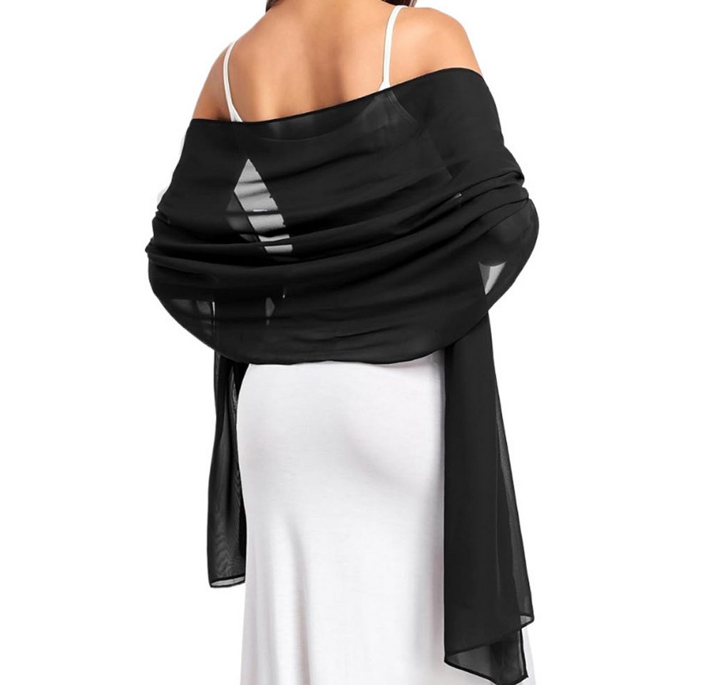 Zaewry Modeschal Damen Schal – Elegante leichte Stola, weich fließend, (1-St), ideal für Abendkleid, Hochzeit & festliche Anlässe