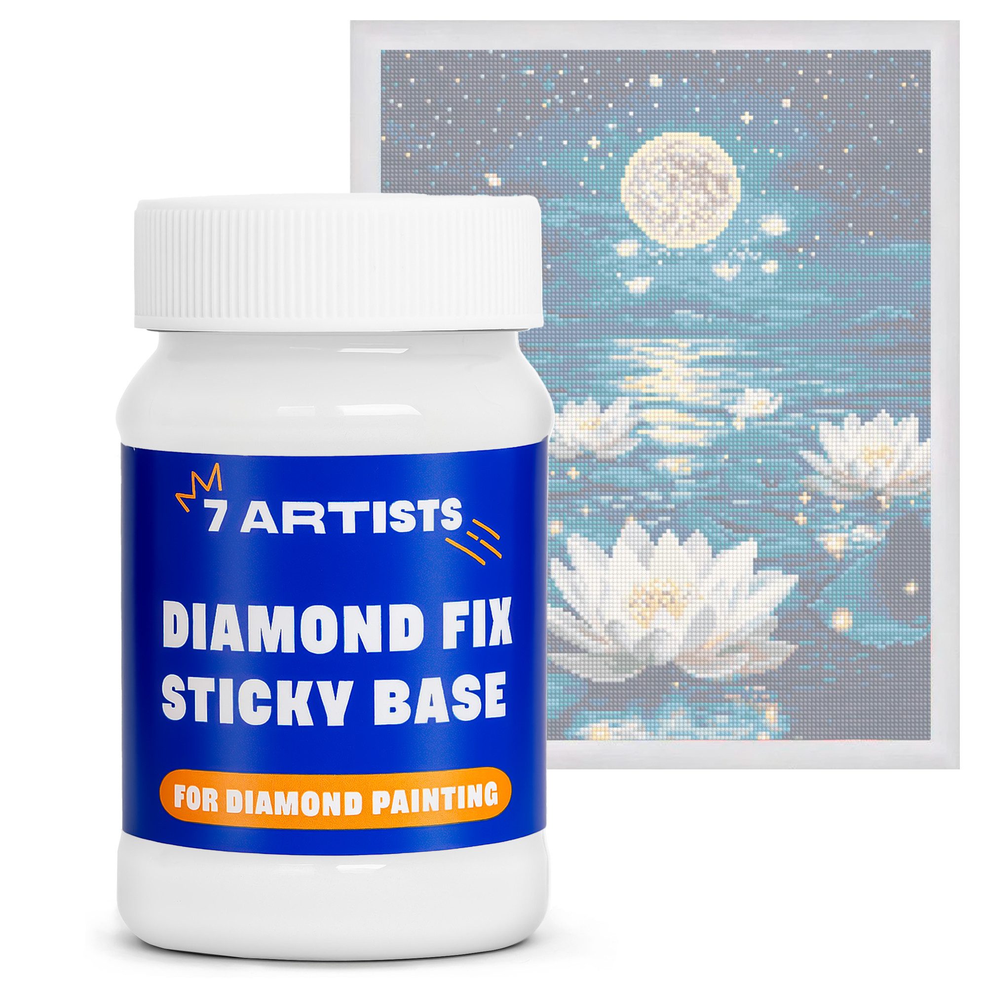 7 Artists Bastelkleber 7 Artists Diamond Painting Kleber Transparent - Sticky Base, 50 ml, 100 ml
