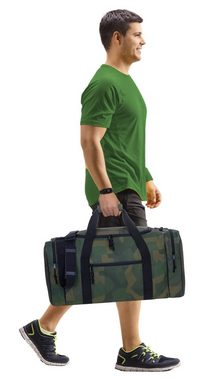 Spear Bags Sporttasche groß Saunatasche Reisetasche Gymbag 55 cm, 40 Liter Gym Tasche Fußballtasche Large + Trinkflasche