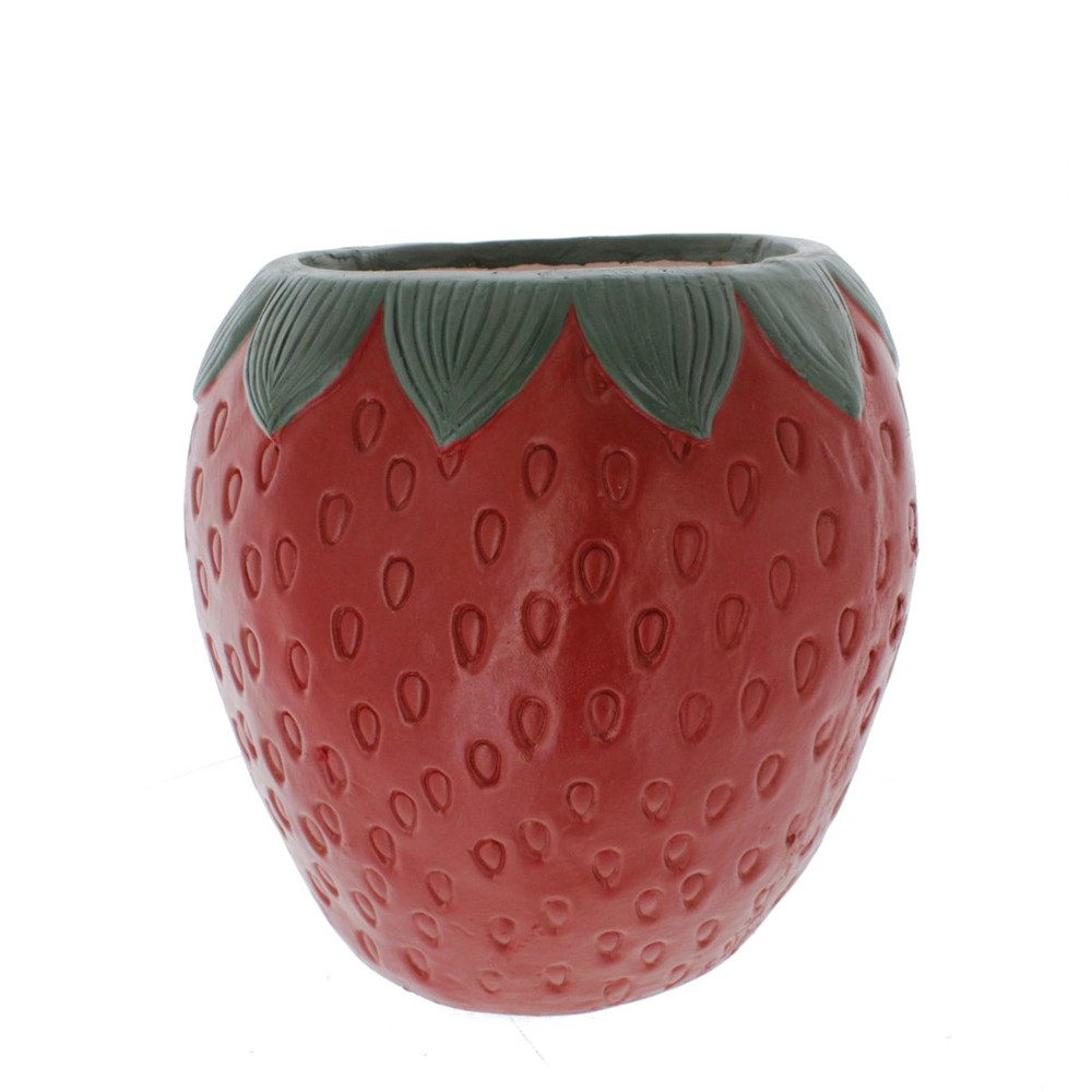 MICA Blumentopf Blumentopf Erdbeere rot - ca. 33 x 33 x 31,5 cm