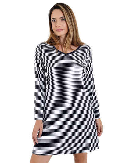 Sassa Nachthemd Nachthemd Casual Comfort Stripe (Stück, 1-tlg) -