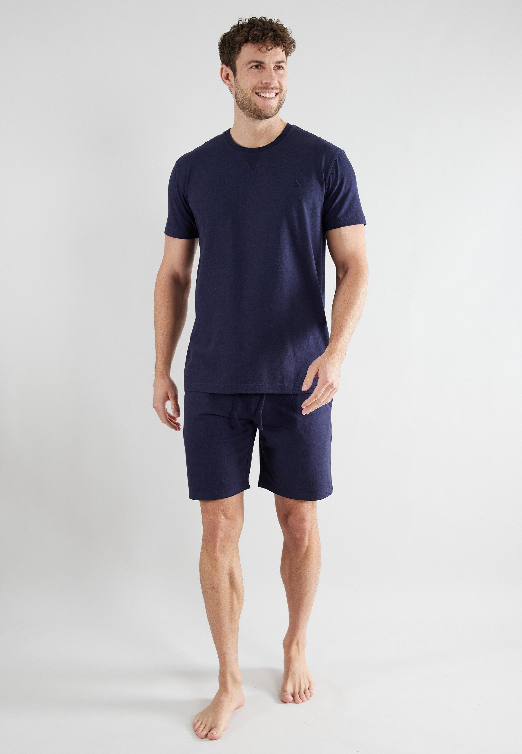 bugatti Shorty BUGATTI Herren Shorty blau uni (1 tlg)