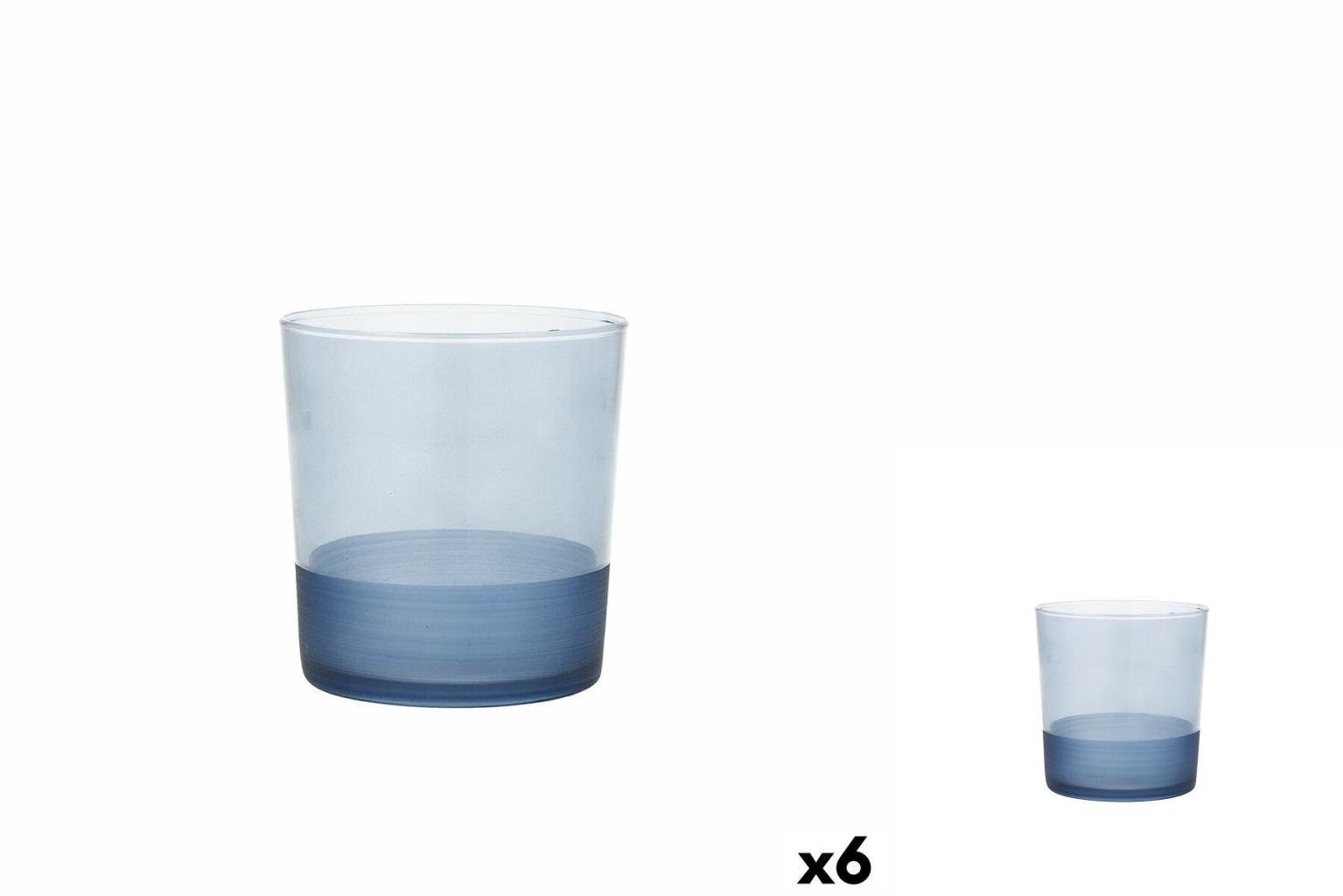 Quid Glas Becher Quid Pincel Blau Glas 380 ml 6 Stück, Glas | Gläser