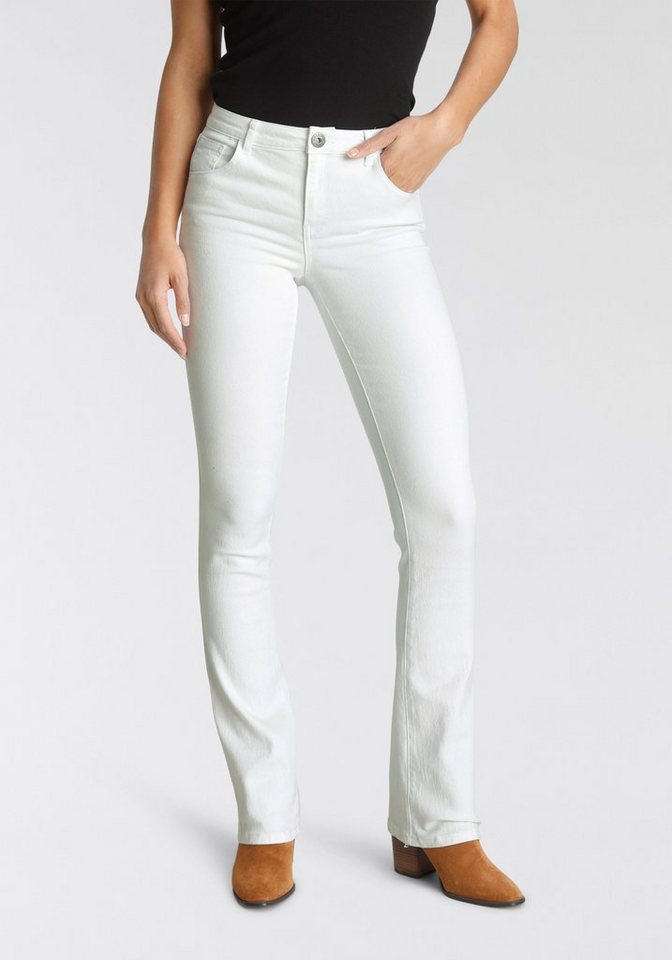 Arizona Bootcut-Jeans Ultra-Stretch Mid-Waist, Bootcut Jeans mit normaler  Leibhöhe
