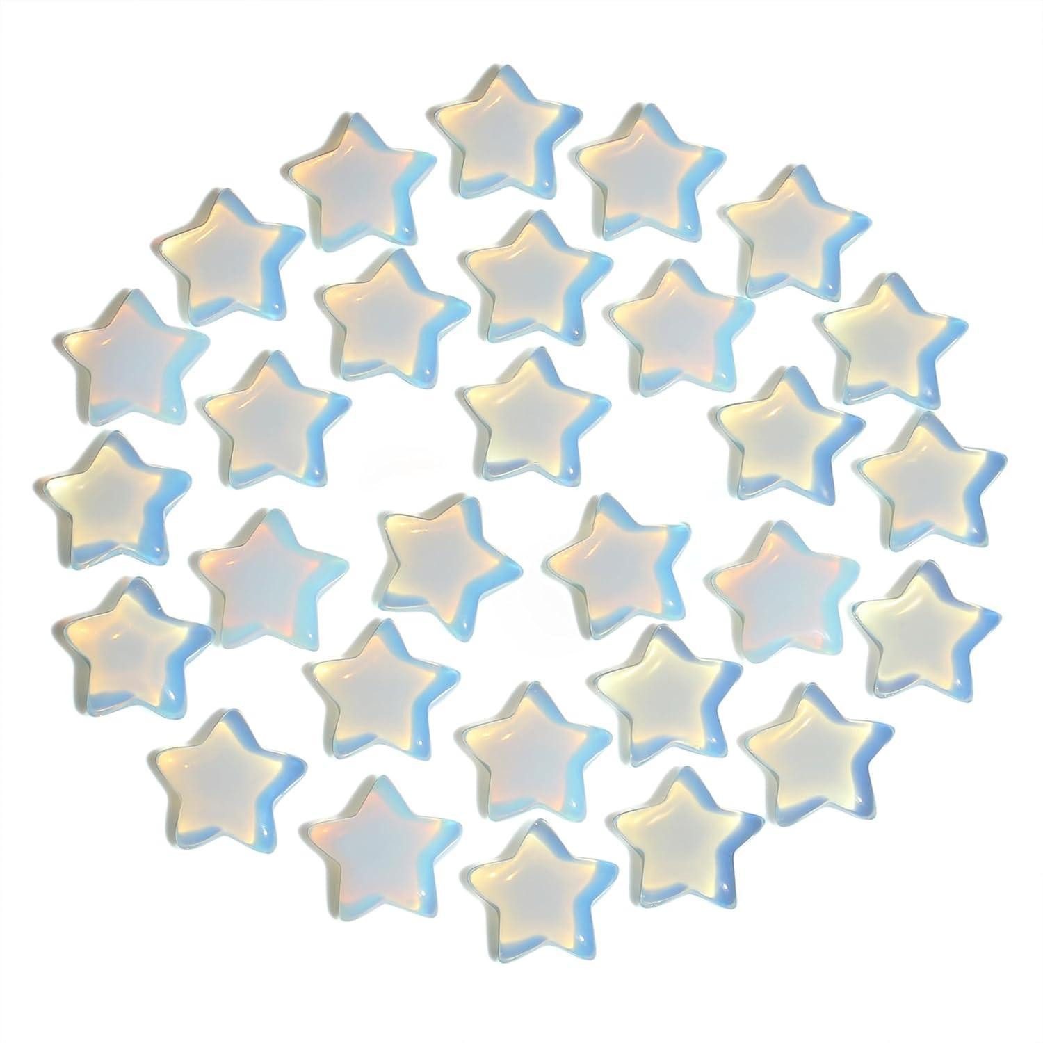 LuxusKollektion Edelstein 20 Stück Sternkristall Set Opal Edelsteine Natürliche Heilsteine