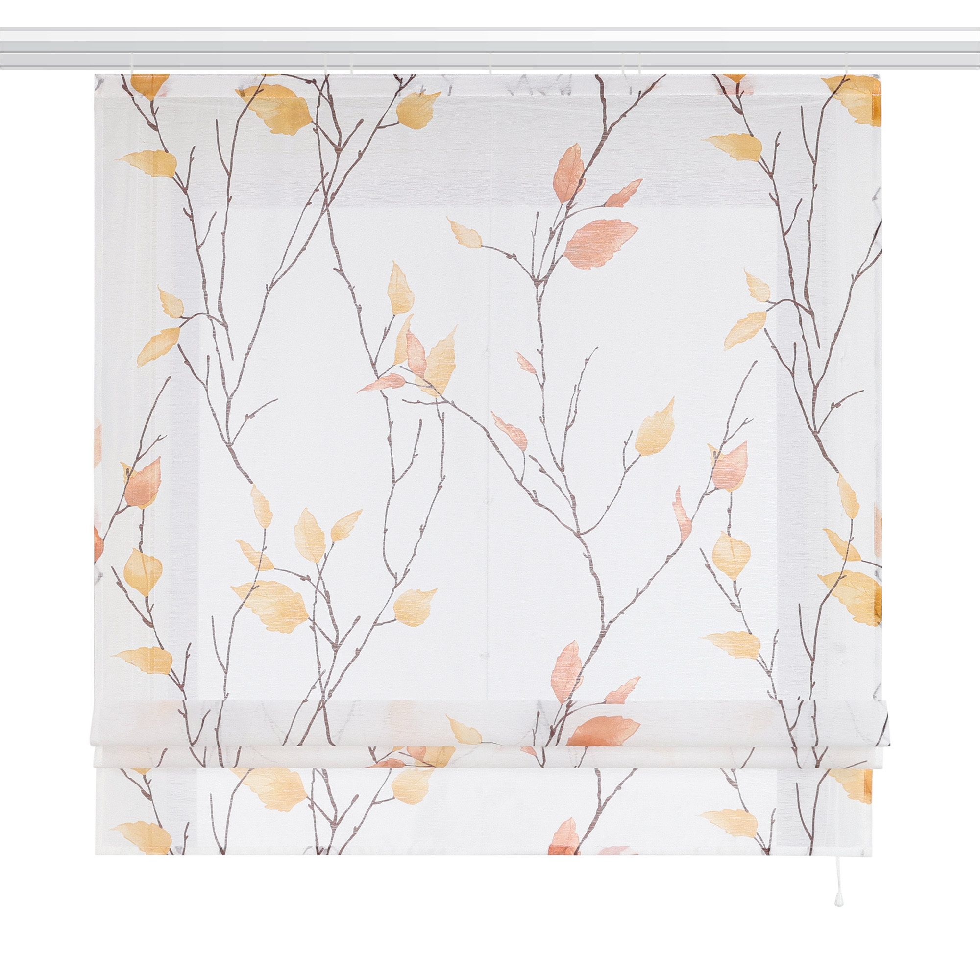 Joyswahl Raffrollo, mit Klettband, ohne bohren, mit Zweig und Blattmotiven günstig online kaufen