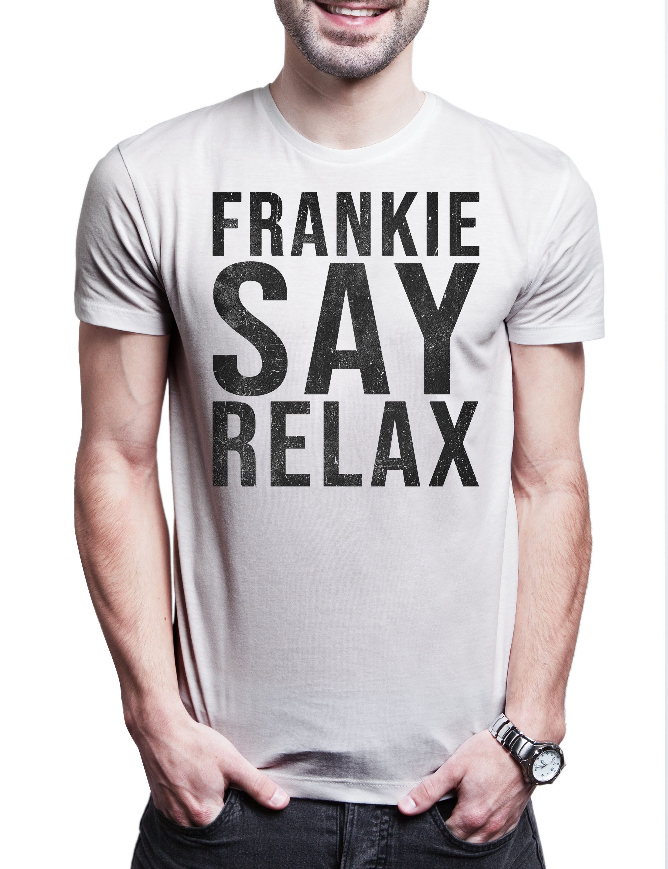 Urban Backwoods Print-Shirt Frankie Say Relax Herren T-Shirt Geller Hollywood Friends TV Serie (1-tlg) Ross Goes Retro To