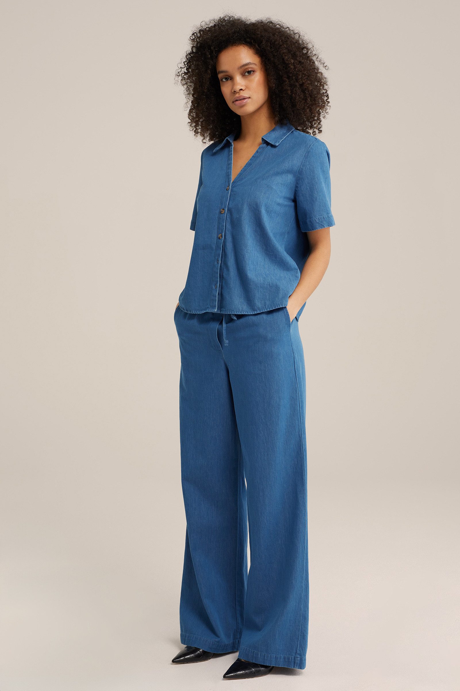 WE Fashion Kurzarmbluse günstig online kaufen