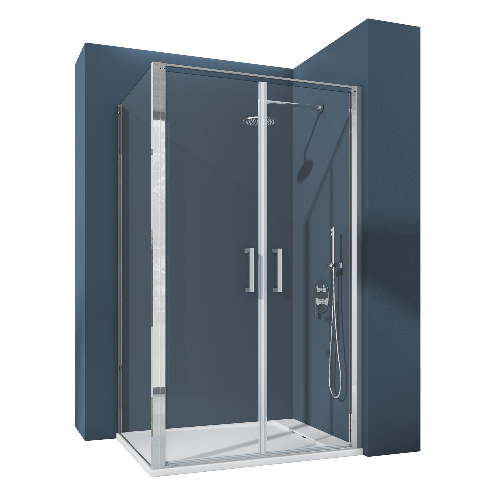 doporro Eckdusche Duschkabine Ravenna66 Klarglas Rechts-oder Linkseinstieg, günstig online kaufen